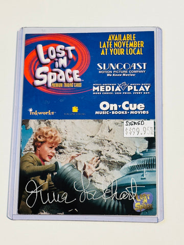 Lost in Space TV show June Lockhart signed card w/ COA