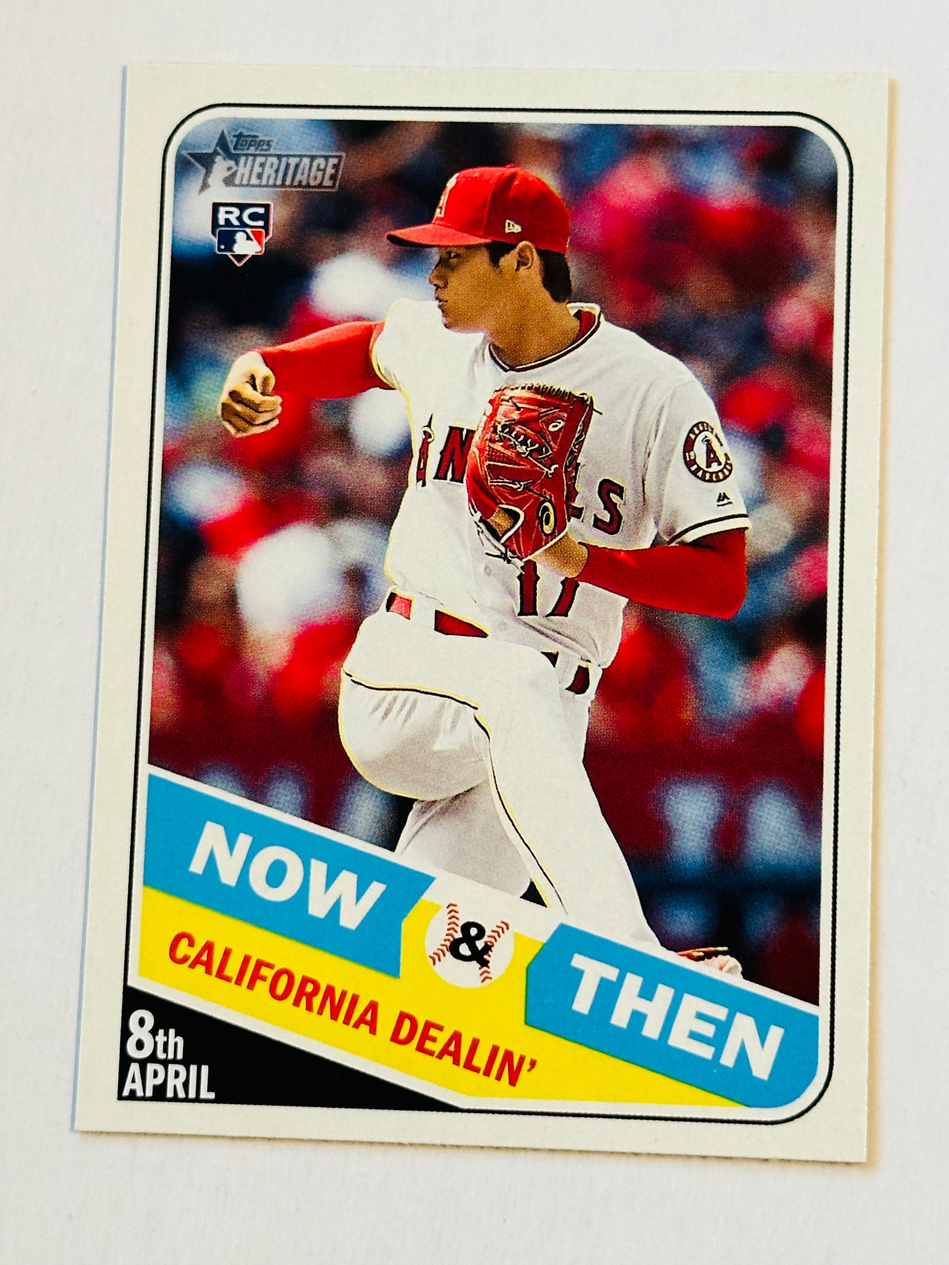 Shohei Ohtani Topps Now and Then high grade condition Rookie baseball card 2018