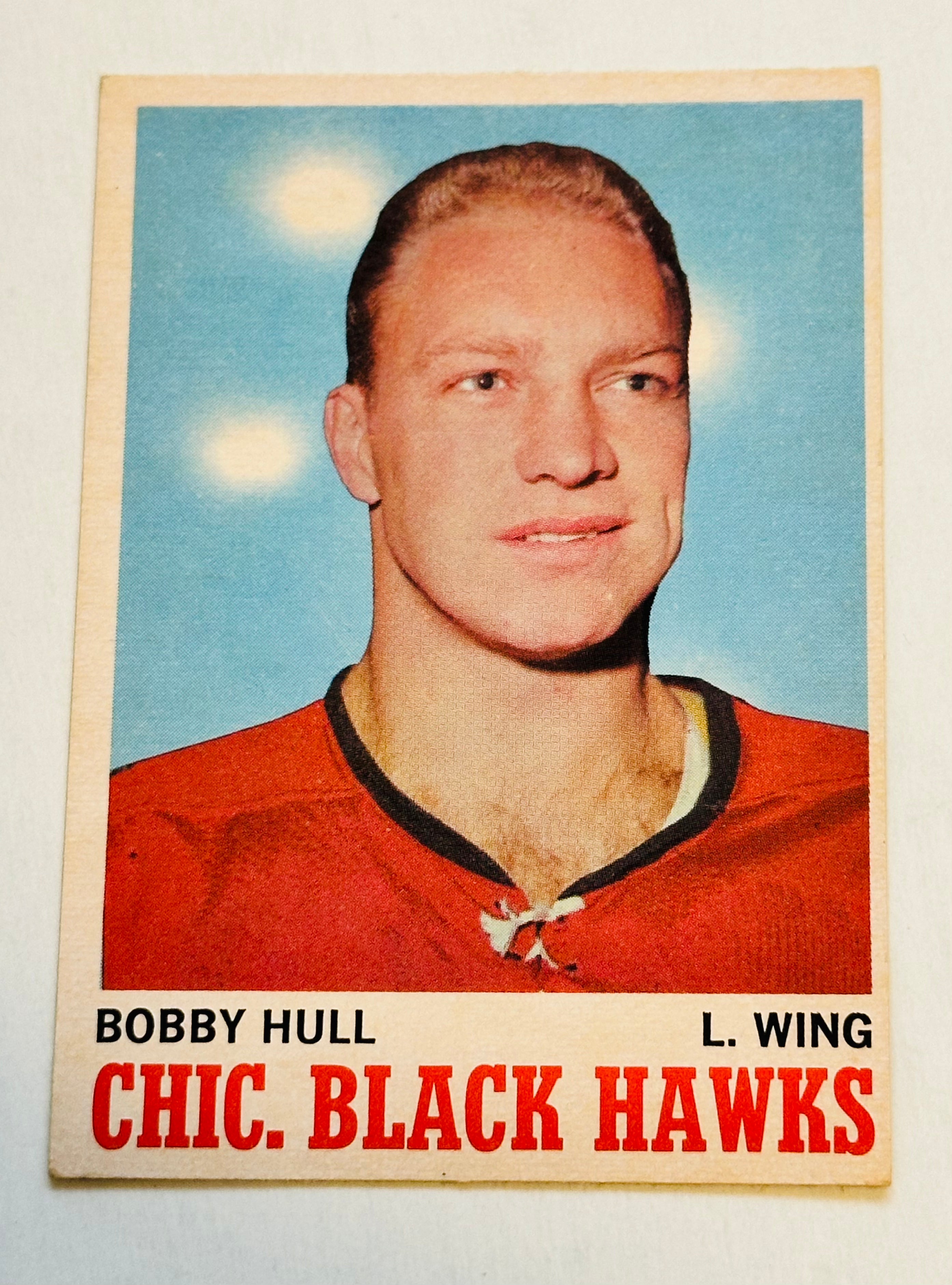 Bobby Hull Opc hockey ex condition card 1970-71