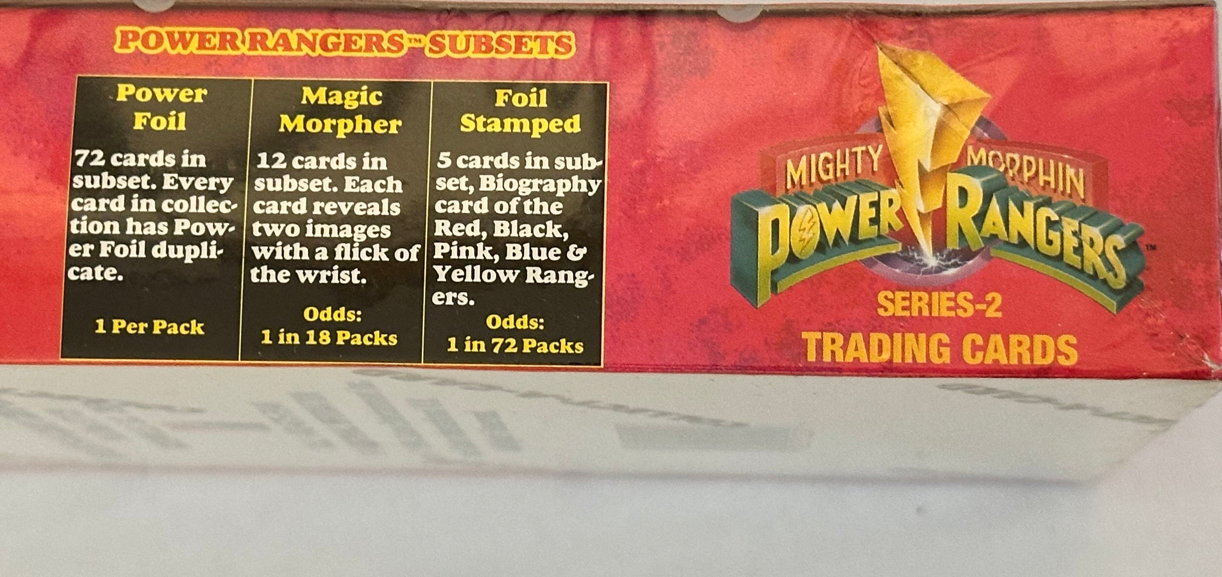 Power Rangers rare vintage factory sealed cards 36 packs 1994