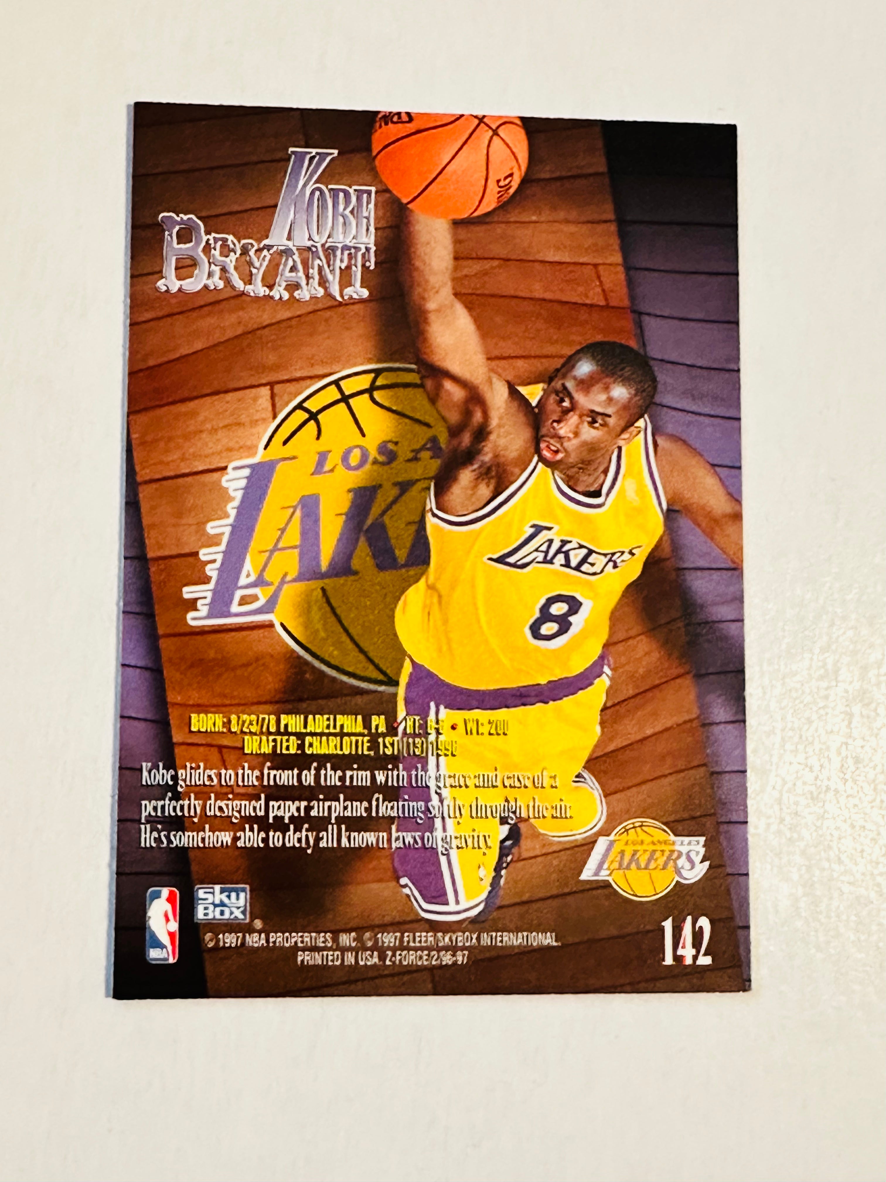 Kobe Bryant NBA legend Z force basketball high-grade rookie card