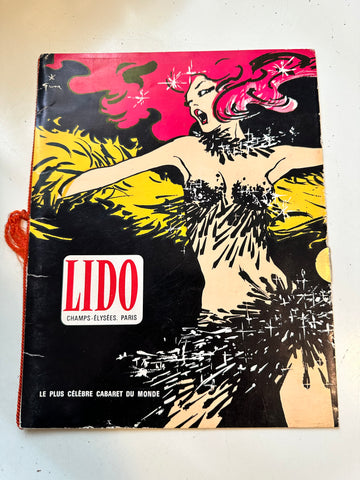Lido Paris show program with tassle 1970.