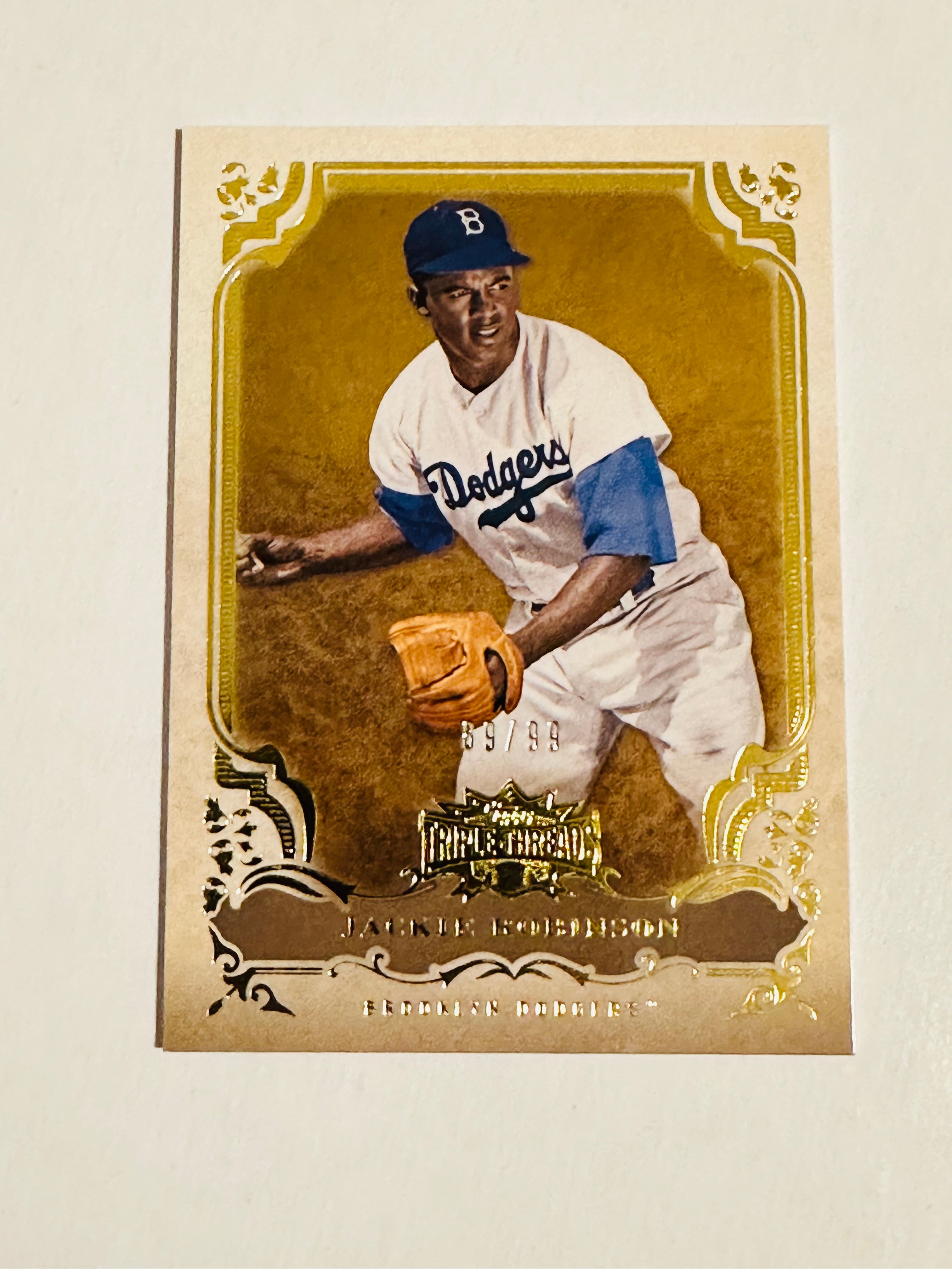 Jackie Robinson baseball numbered insert card