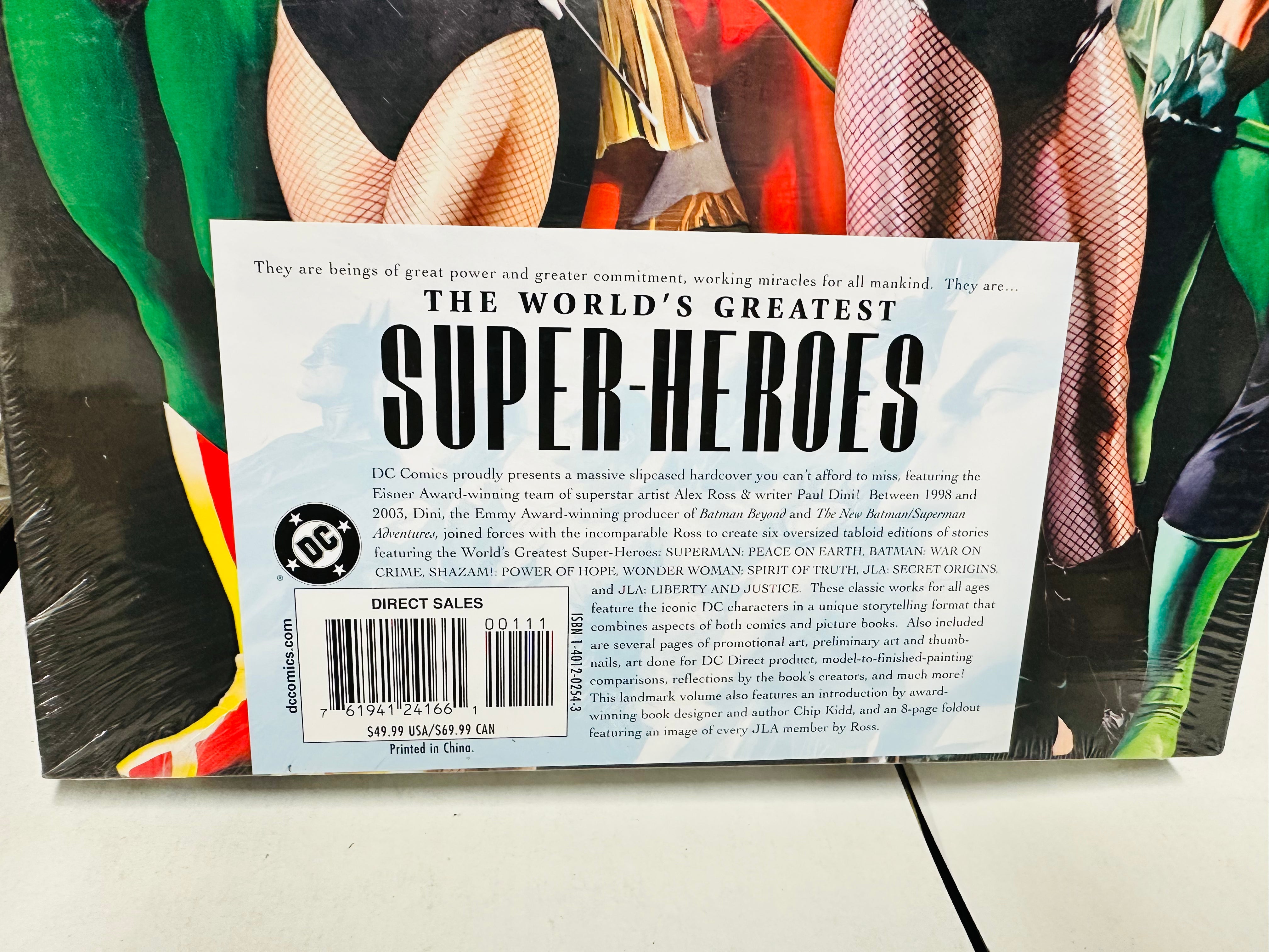 The Worlds Greatest Superheroes hardcover slipcase larger factory sealed comic book 2005