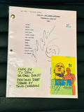 Kung Fu David Carradine original autograph shooting script with COA