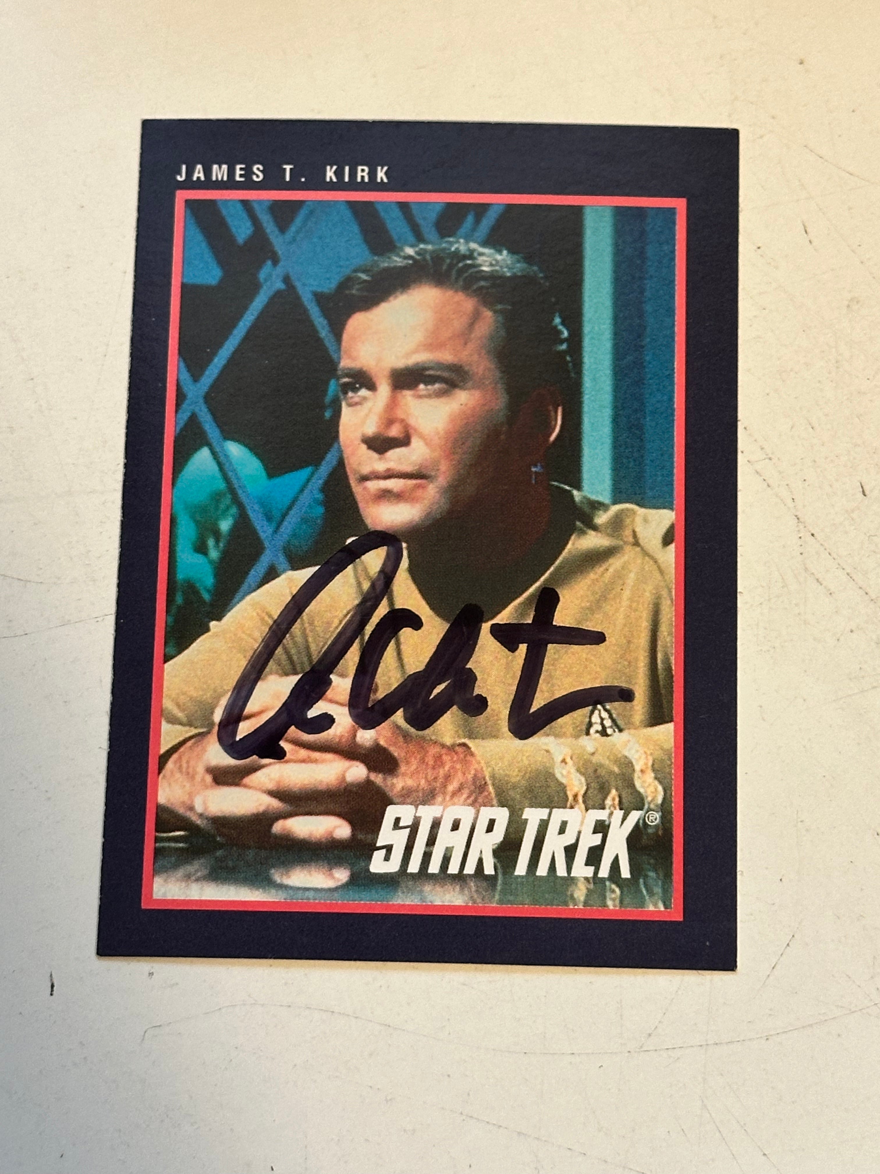Star Trek William Shatner Rare Signed in person card with Fanexpo COA and hologram