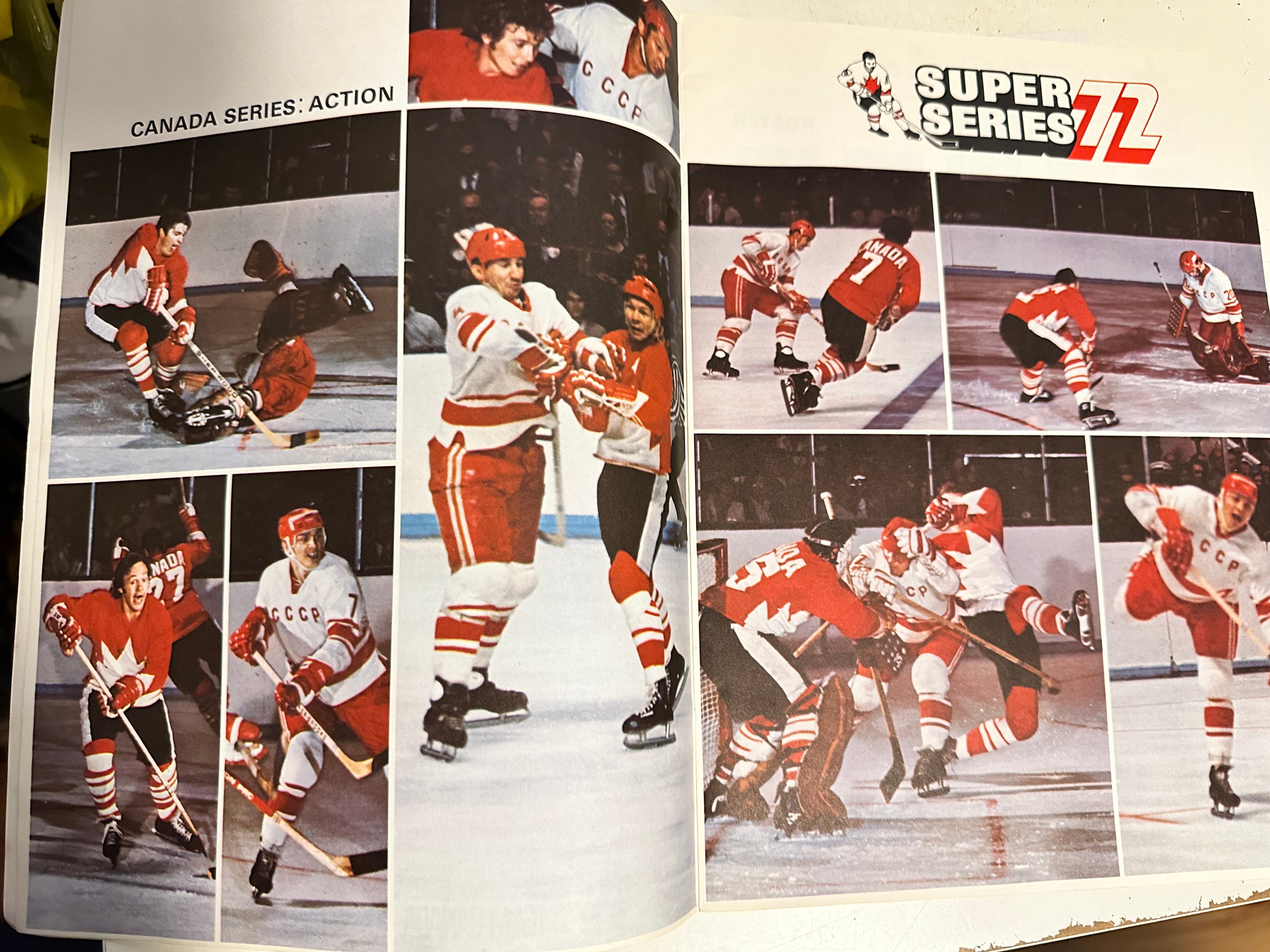 Team Canada rare 1972 original Home program with postcard 1972