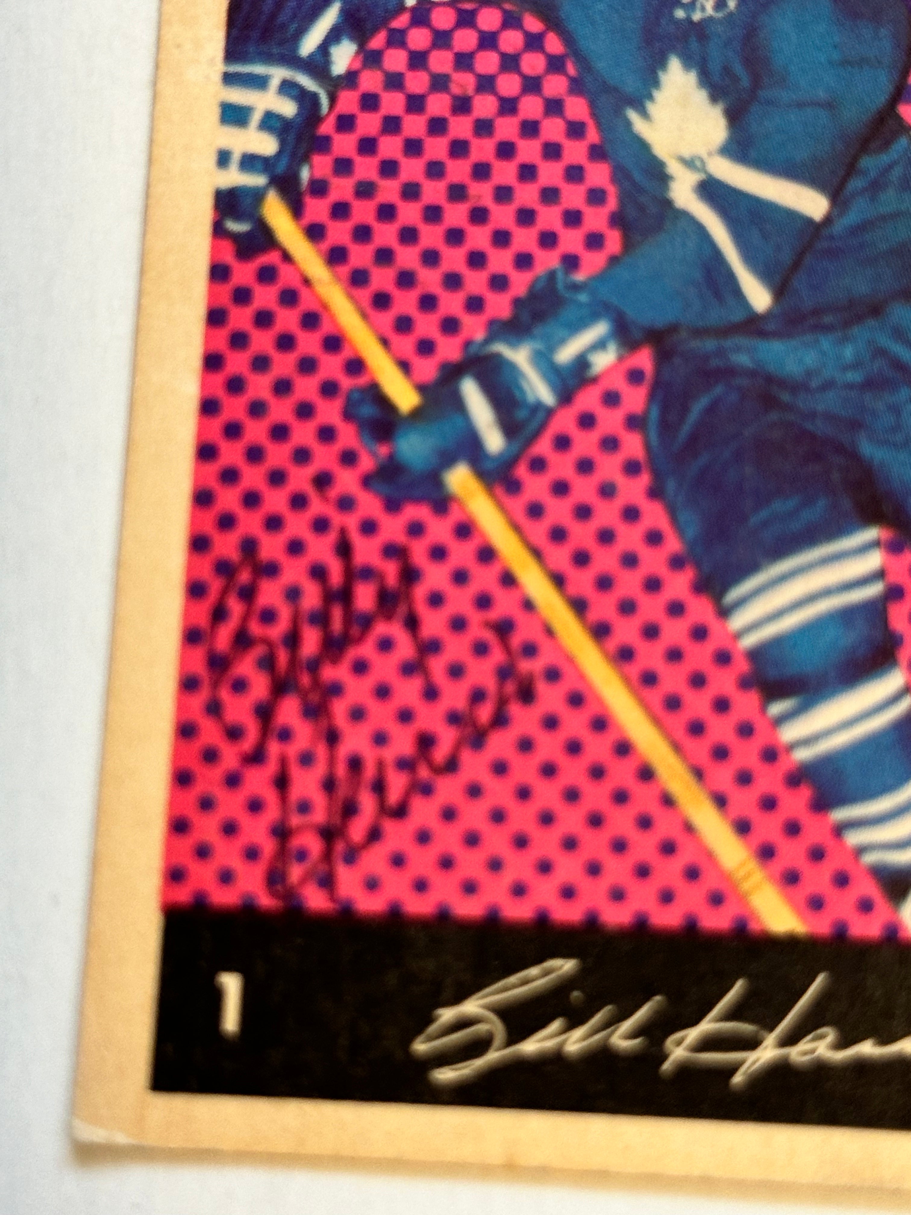 Billy Harris Parkhurst vintage autograph hockey card with COA