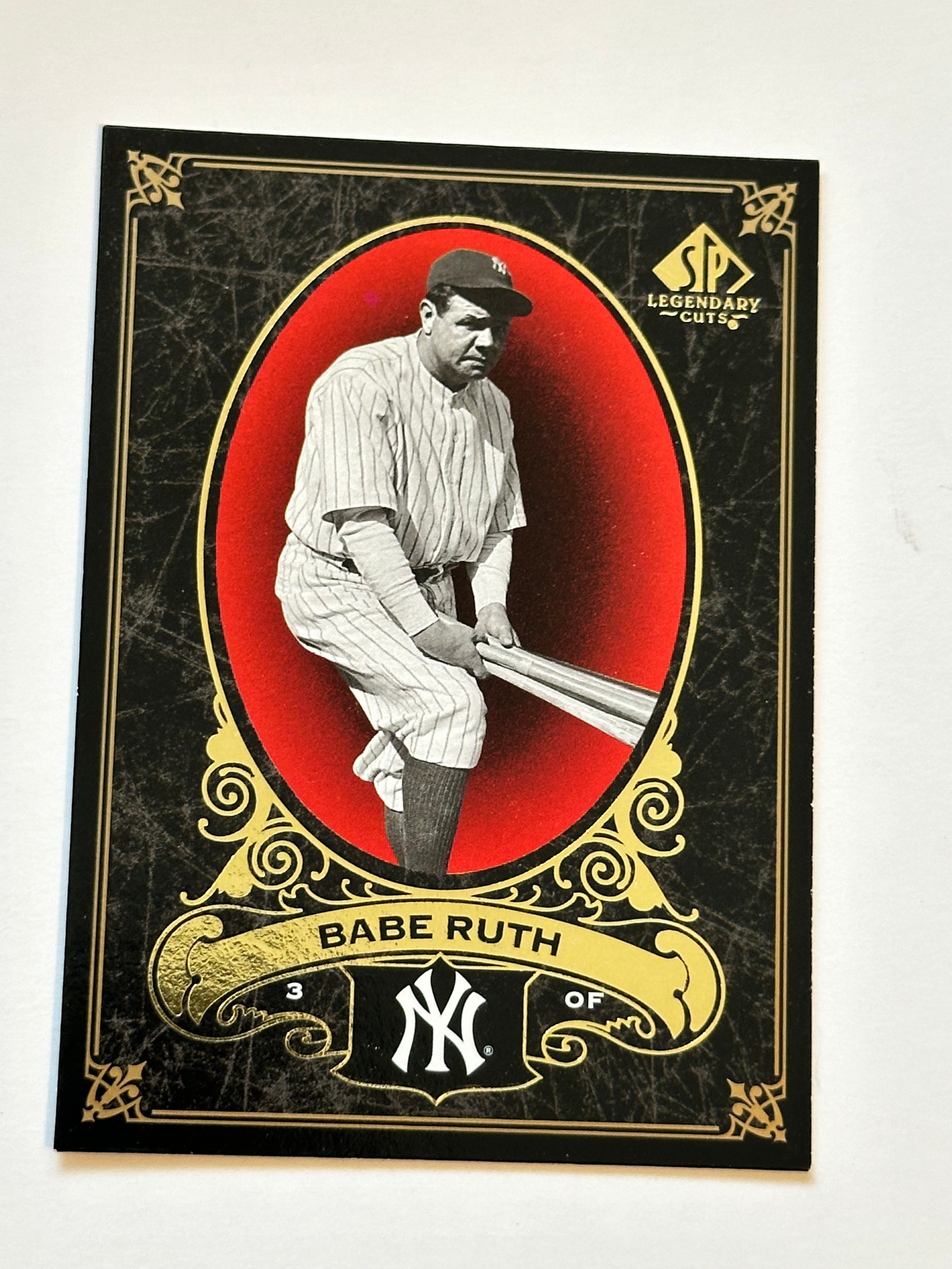 Babe Ruth Upper Deck SP baseball insert card 2007