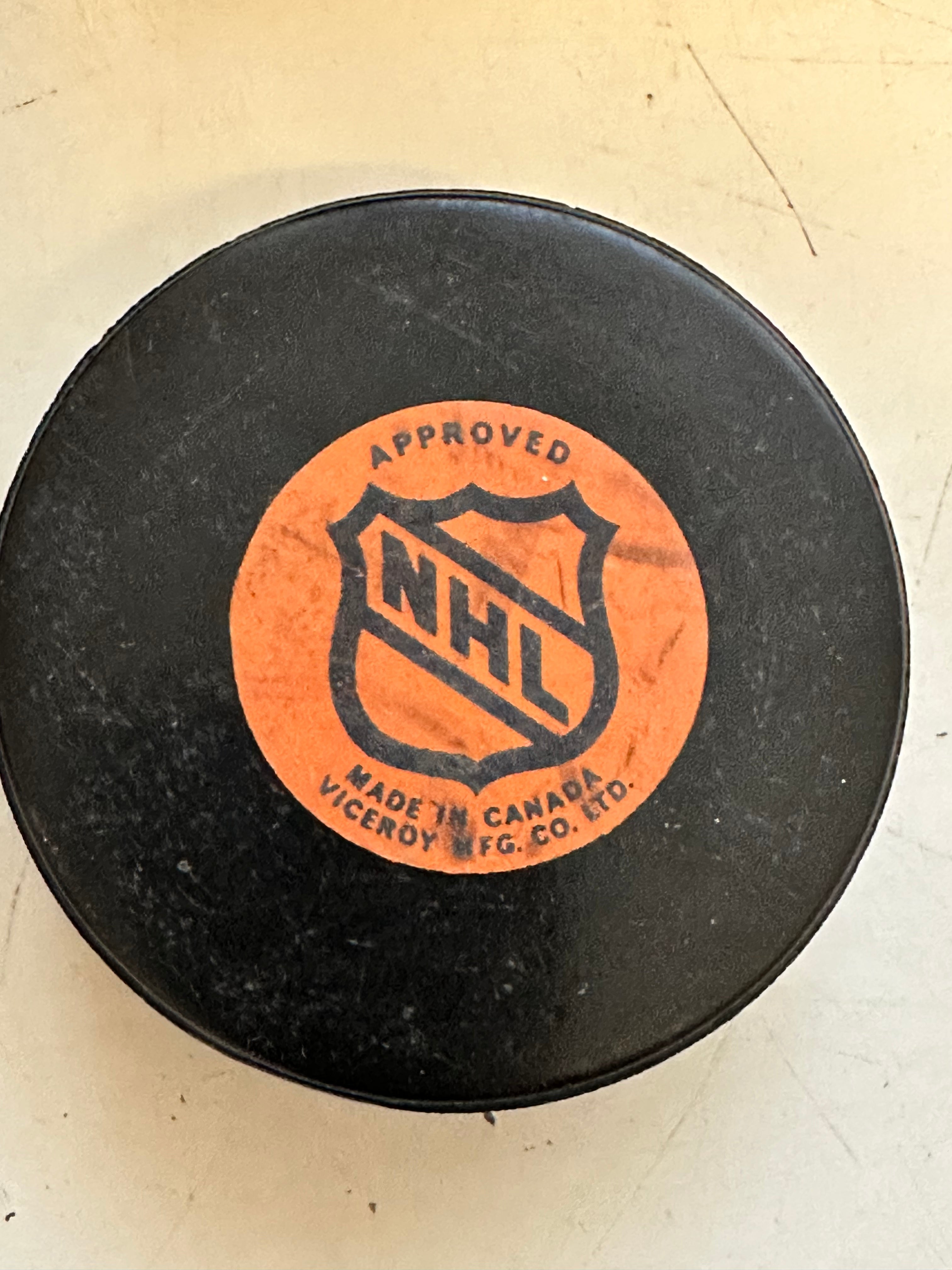 Toronto Maple Leafs vintage Viceroy hockey puck 1970s