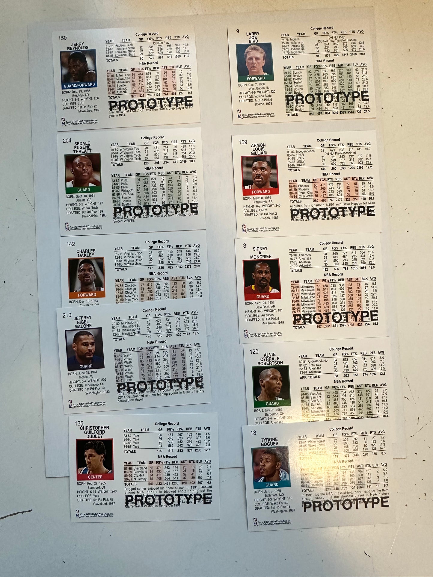 Hoops basketball 10 cards rare promos set 1990-91