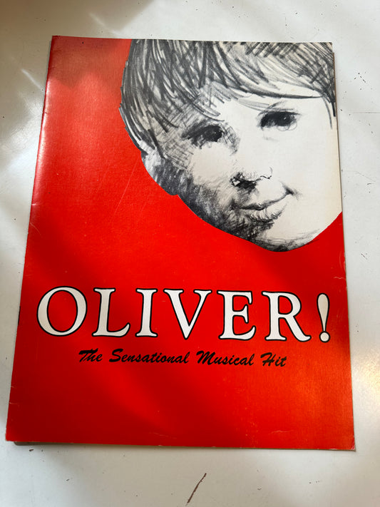 Oliver musical program with playbill 1969