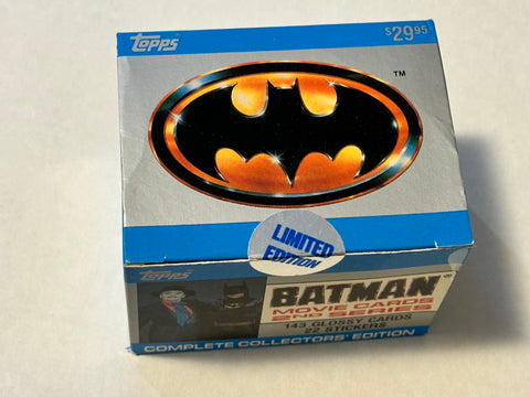 Batman Topps series 2 rare glossy movie cards and stickers set in factory sealed box 1989