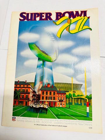 Super Bowl Xll original football game program Cowboys Vs Broncos 1978
