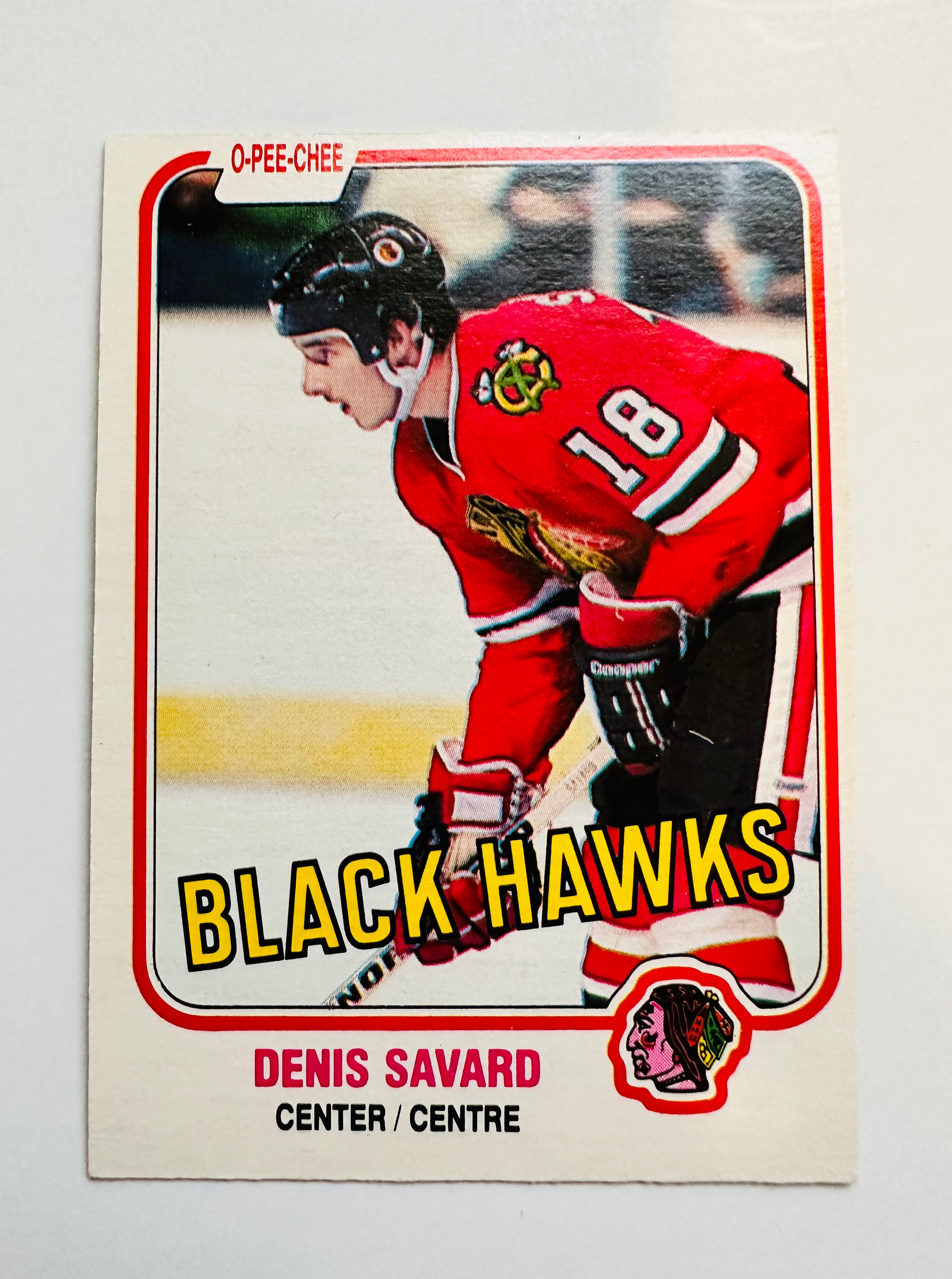 Denis Savard opc hockey rookie card 1980