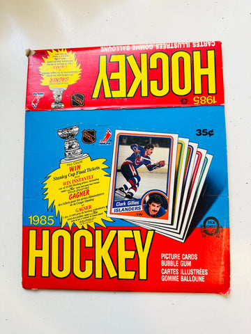 1984-85 Opc hockey rare empty display flat box