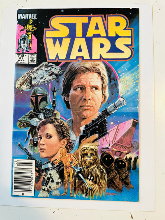 Star Wars comic #81 Boba Fett key issue comic book 1984