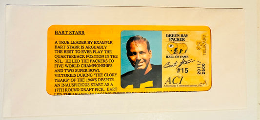 Bart Starr Green Bay Packers limited issued phone card