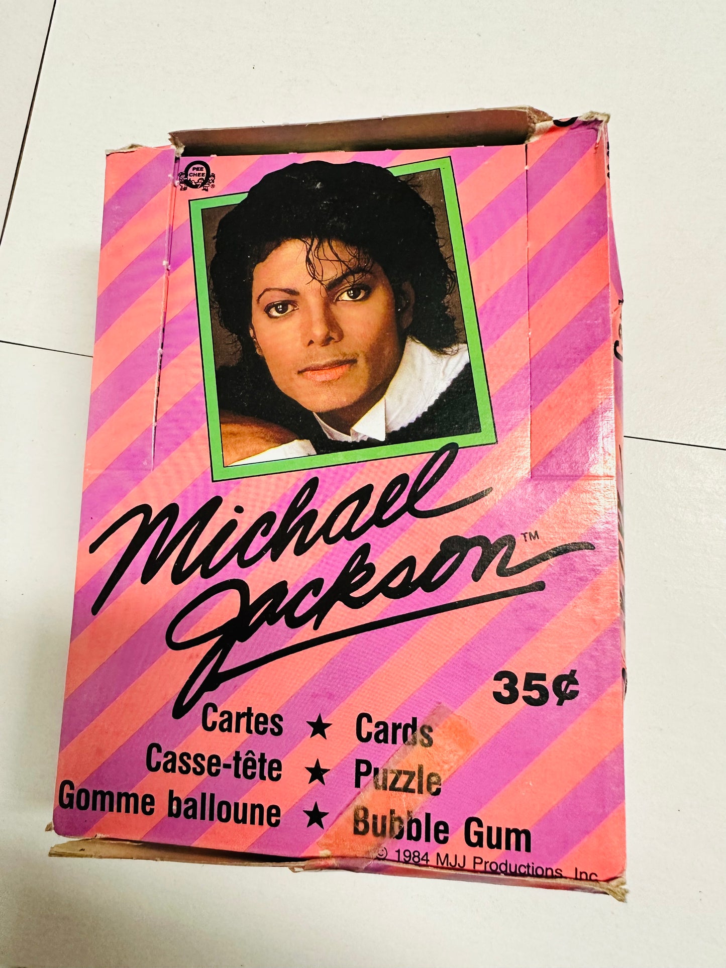 Michael jackson opc Canadian rarer version sealed cards box 1984