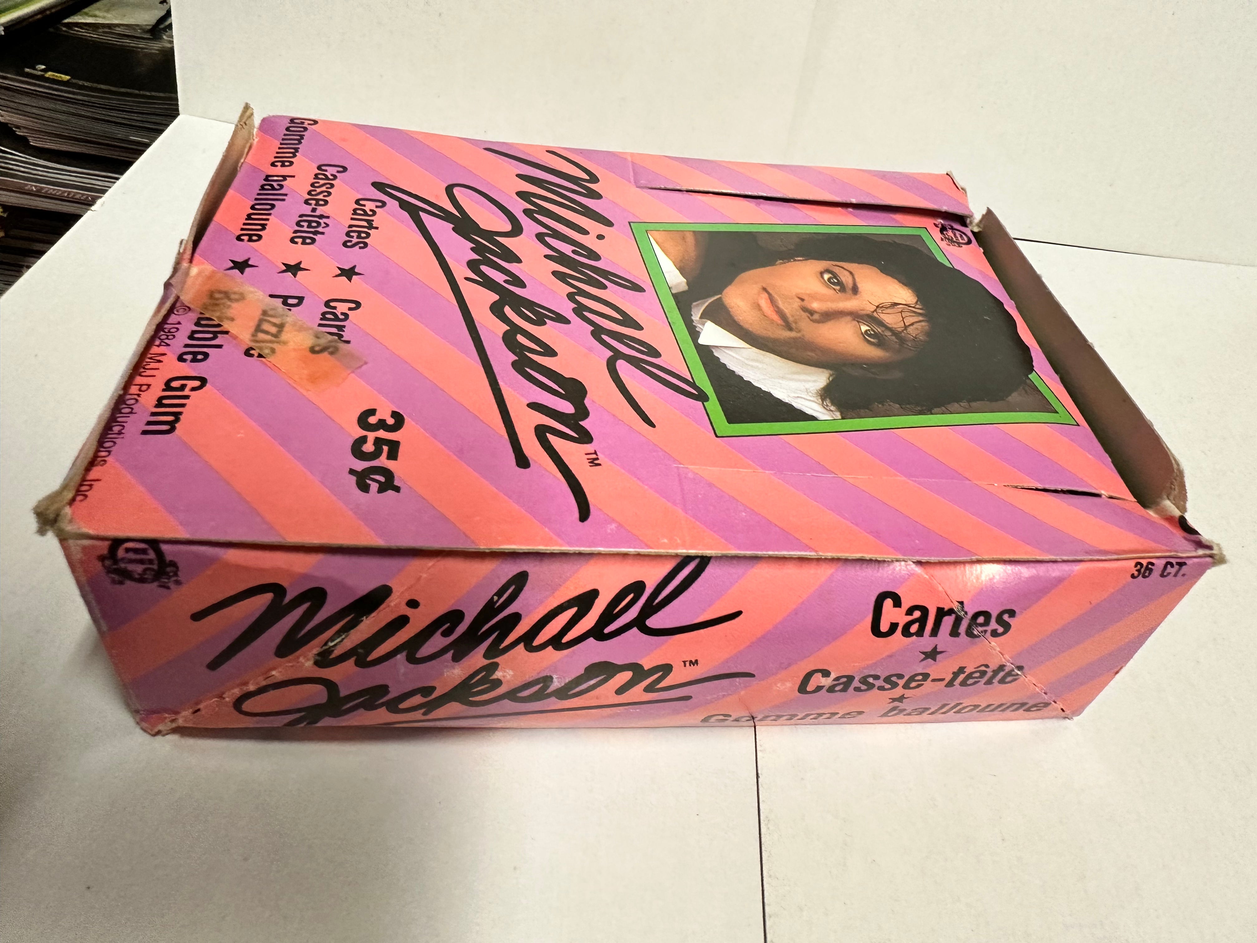 Michael jackson opc Canadian rarer version sealed cards box 1984