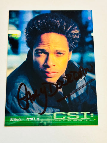 CSI Las Vegas TV series rare Gary Dourdan autographed card with COA