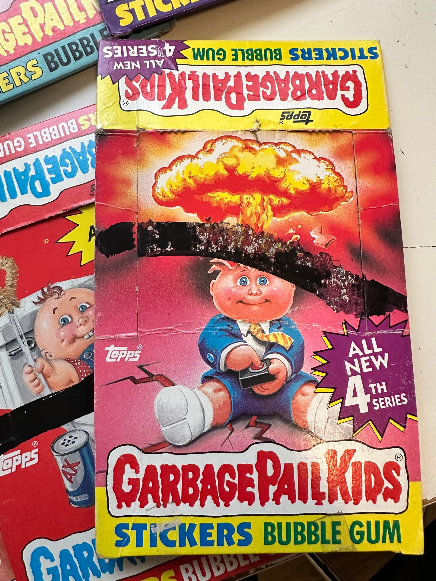 Garbage Pail Kids 8 empty card display boxes 1980s