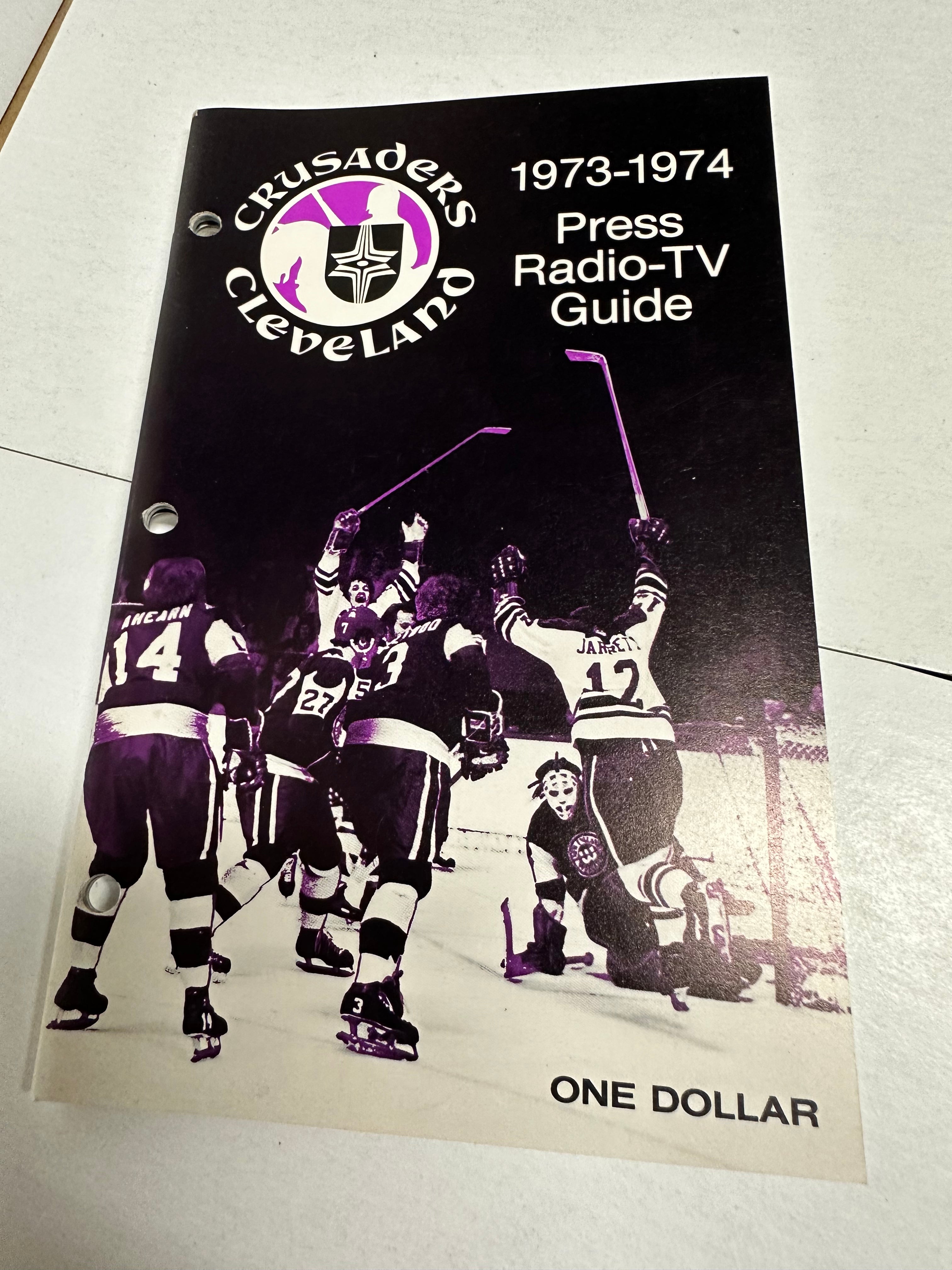 Cleveland Crusaders hockey media guide 1973-74