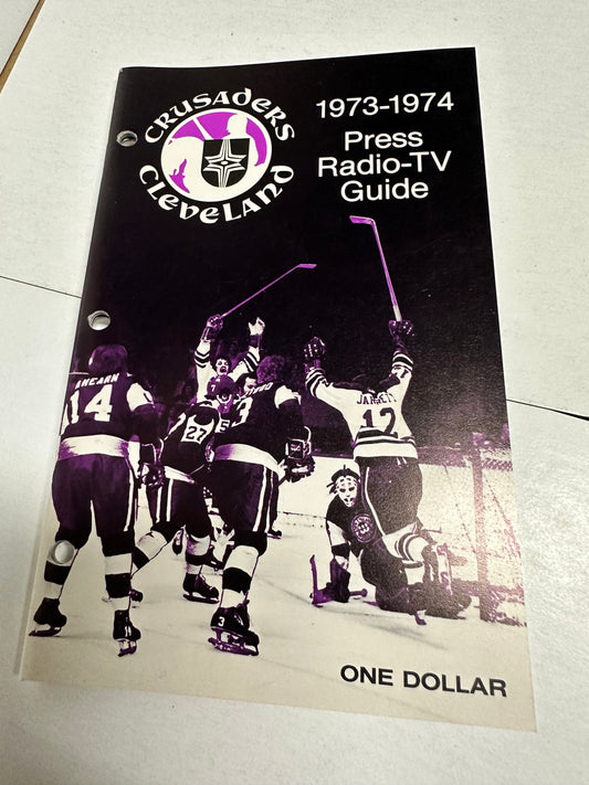 Cleveland Crusaders hockey media guide 1973-74