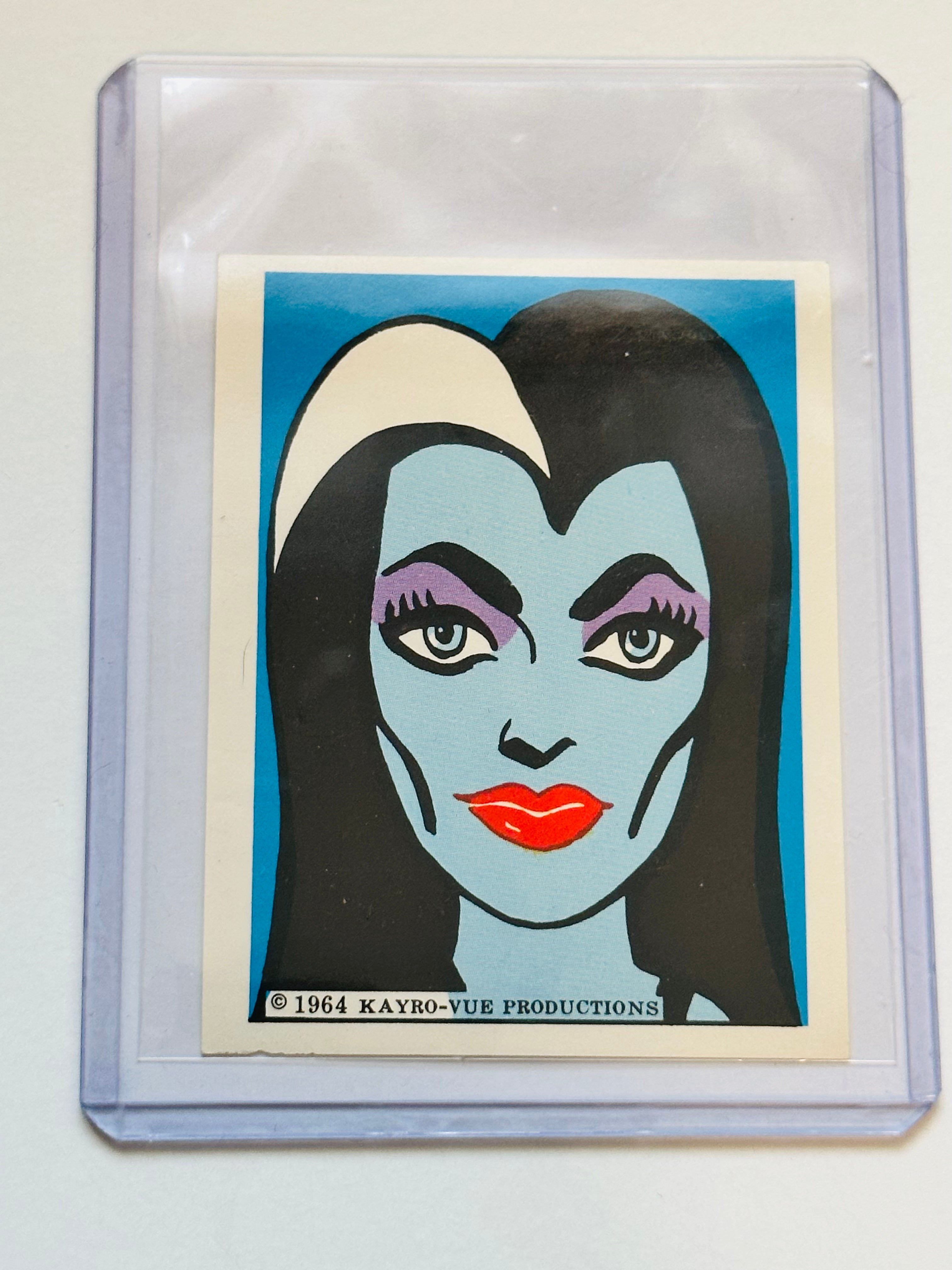 The Munsters Lilly Munster rare sticker insert 1964