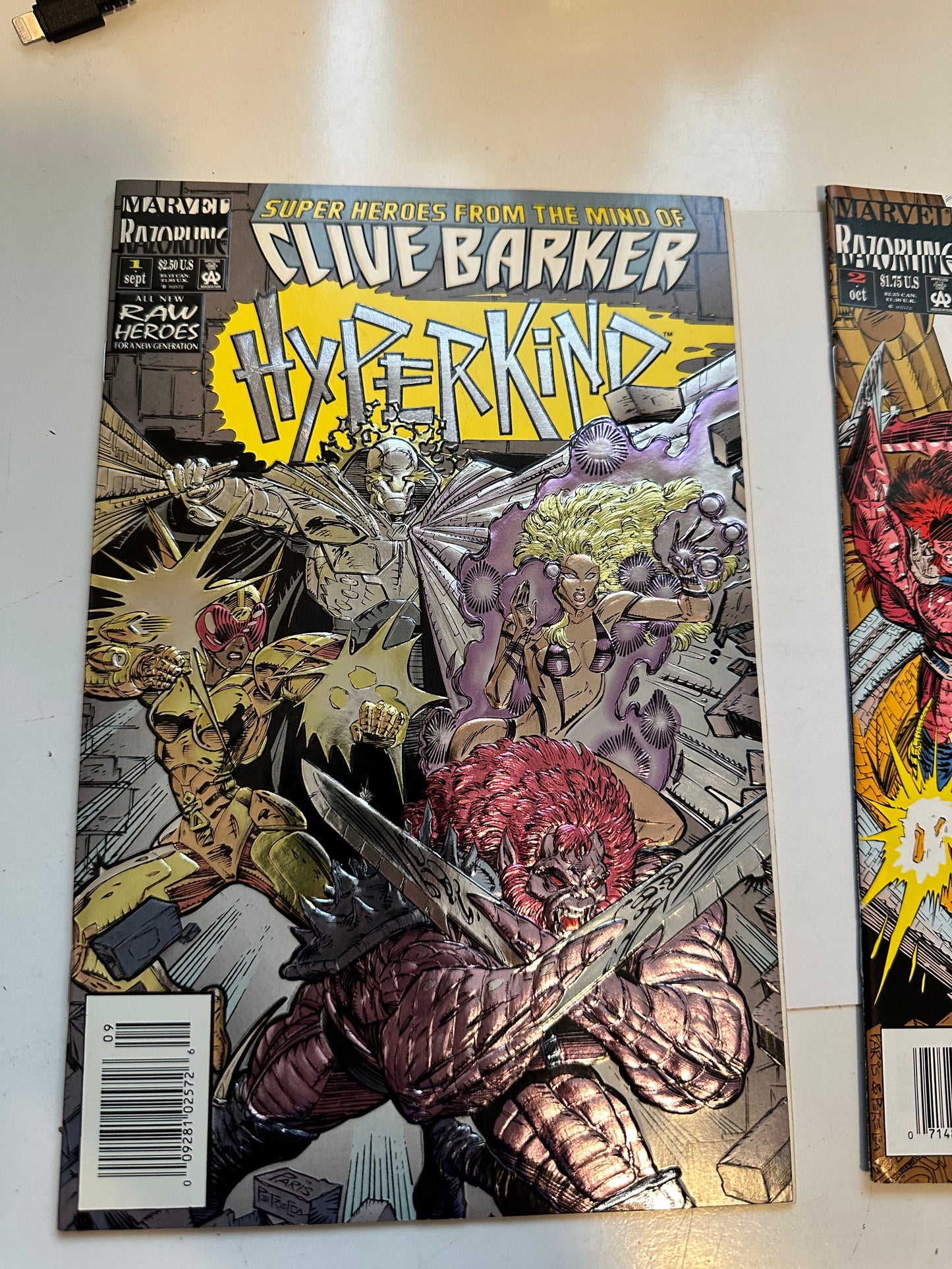 Clive Barker Hyperkind #1 and #2 comic books