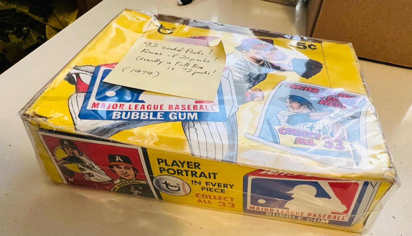 1979 Topps baseball comics with gum 92 pieces box