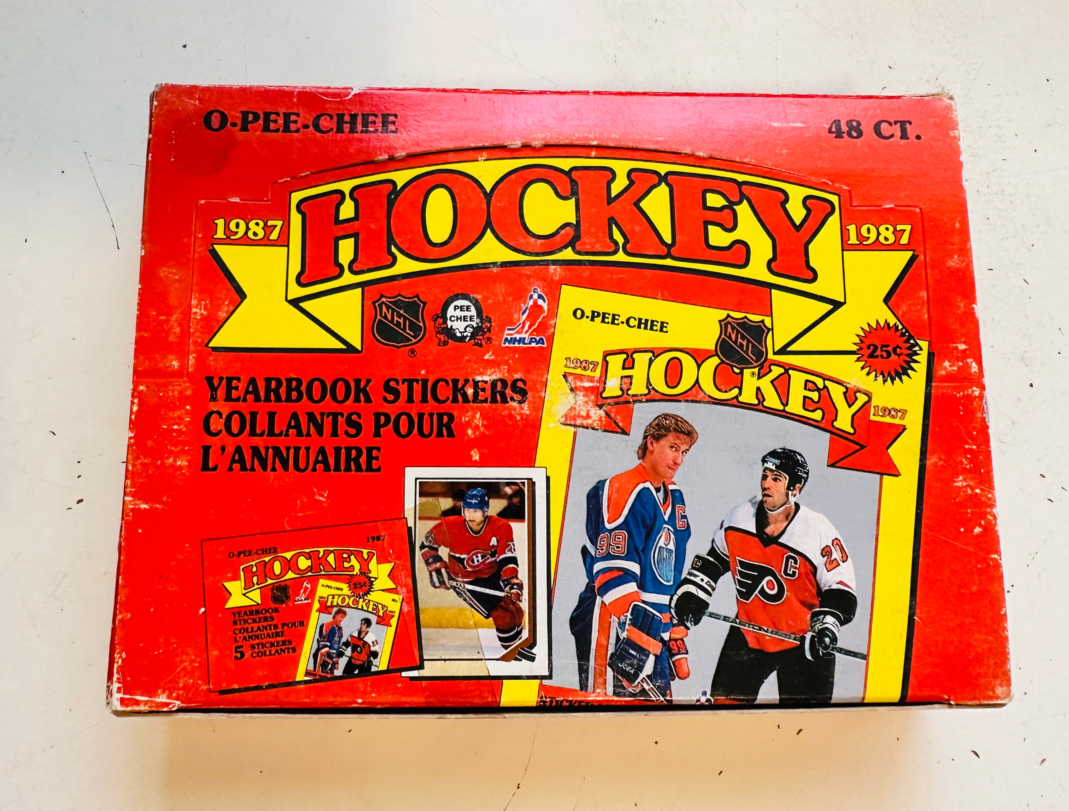 1987 Opc hockey yearbook sticker cards 48 packs box