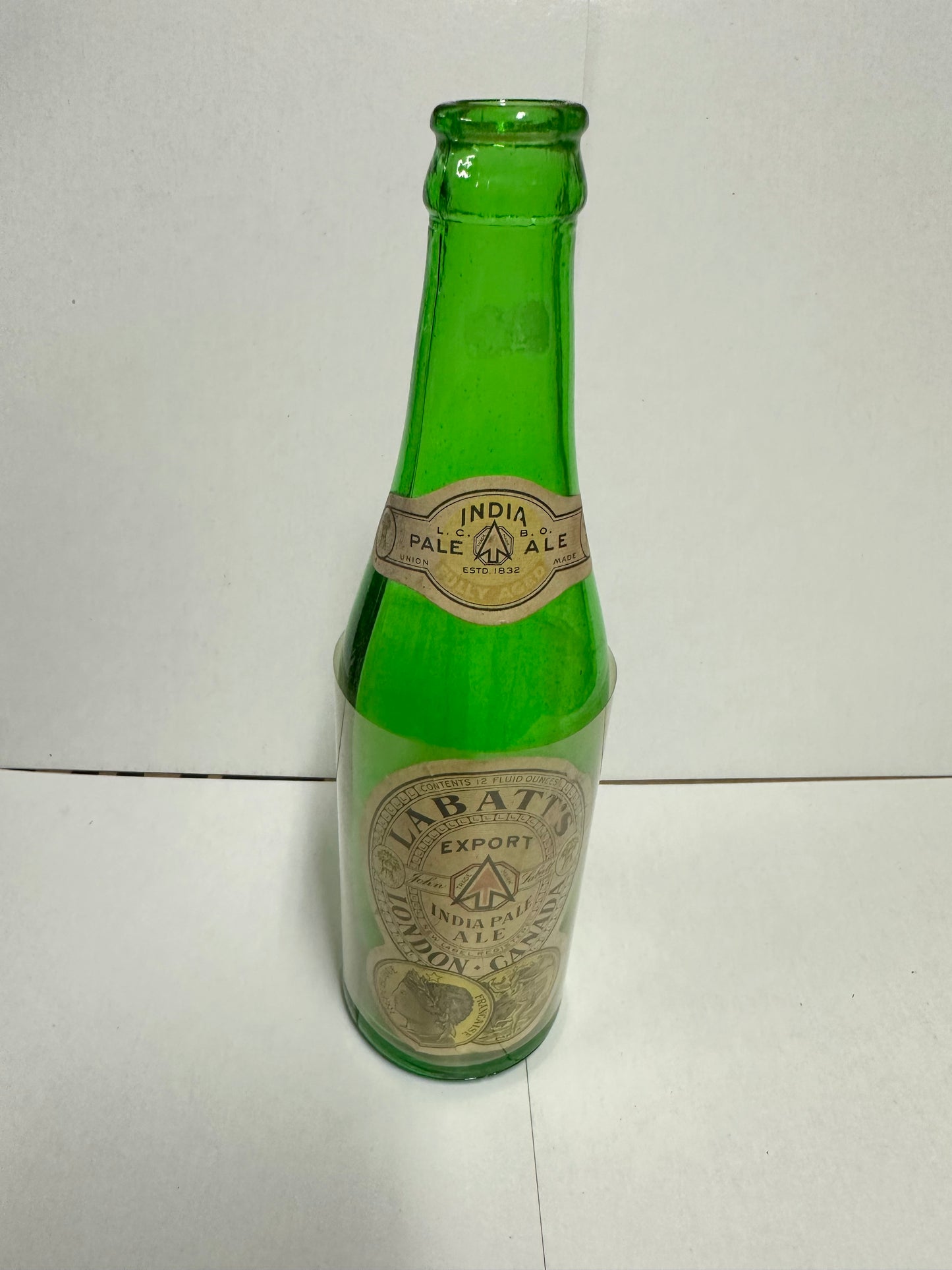 Labatt’s Beer Indian Pale Ale rare vintage empty beer bottle 1930s ...