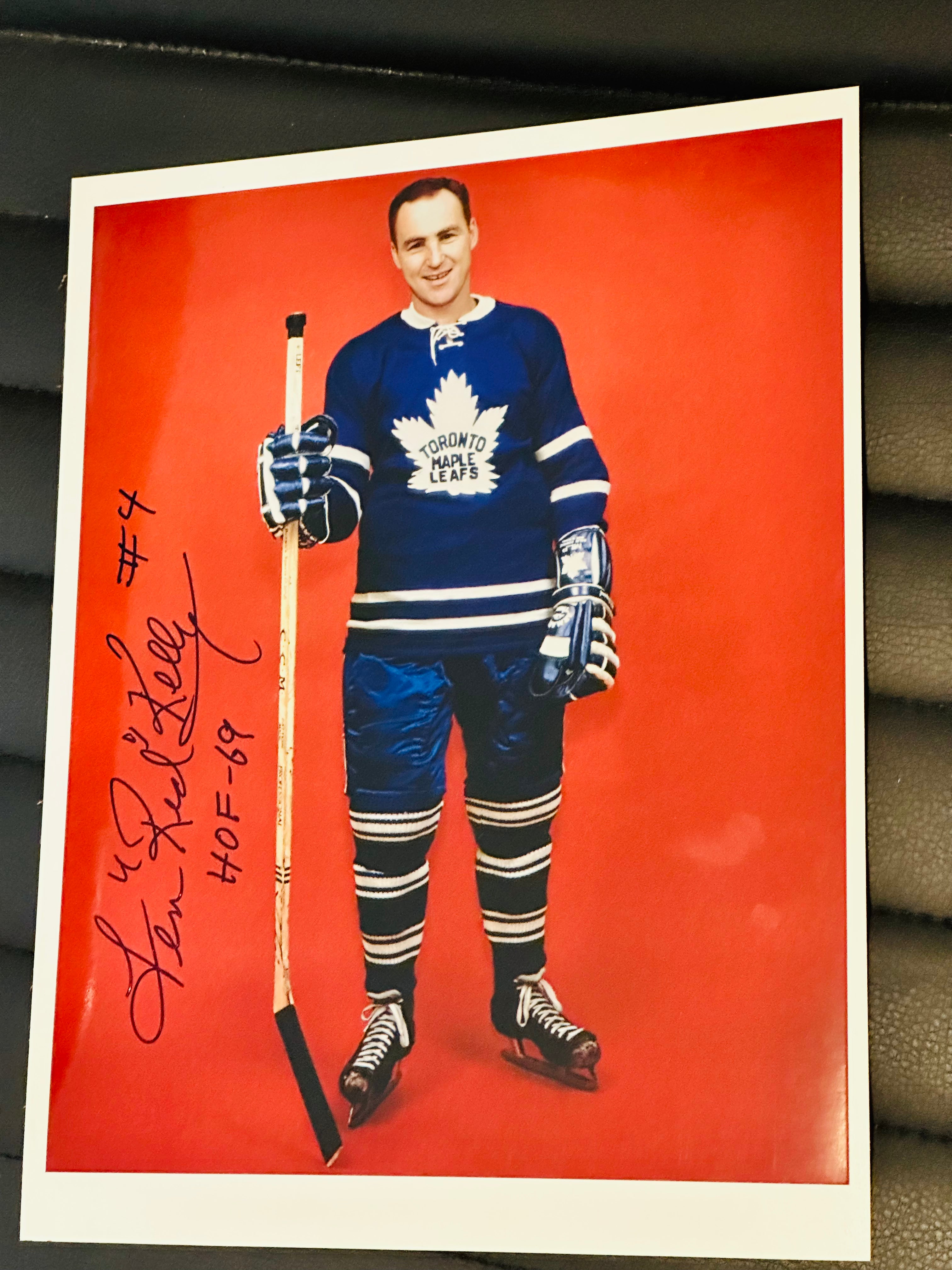 Toronto Maple Leafs Red Kelly signed photo with COA