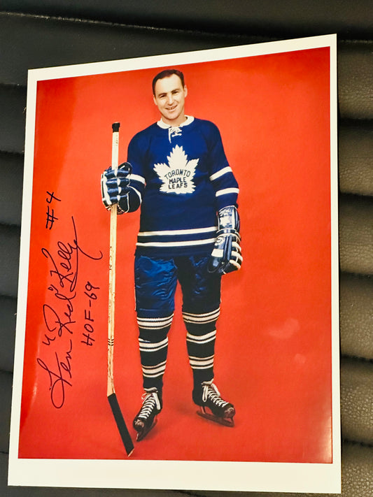 Toronto Maple Leafs Red Kelly signed photo with COA