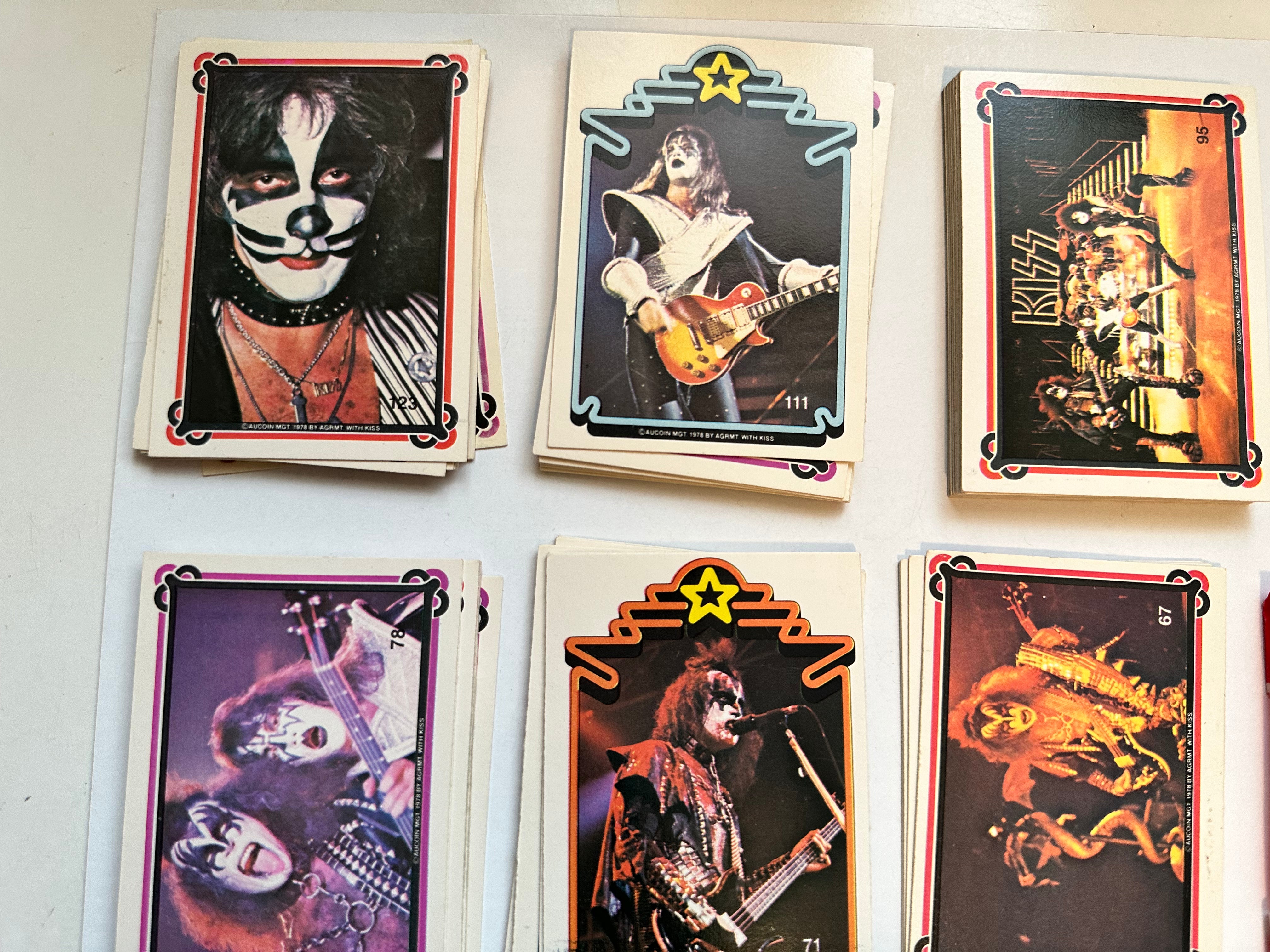 Kiss Rockstars series 2 rare cards set with wrapper 1978