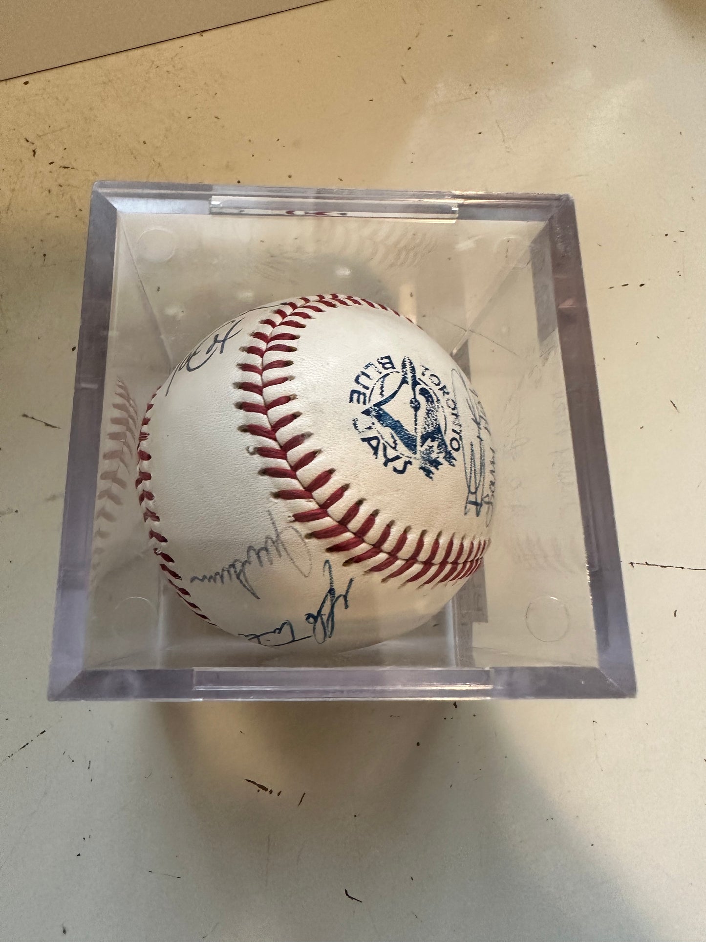 1980s Blue Jays multi autograph baseball with COA