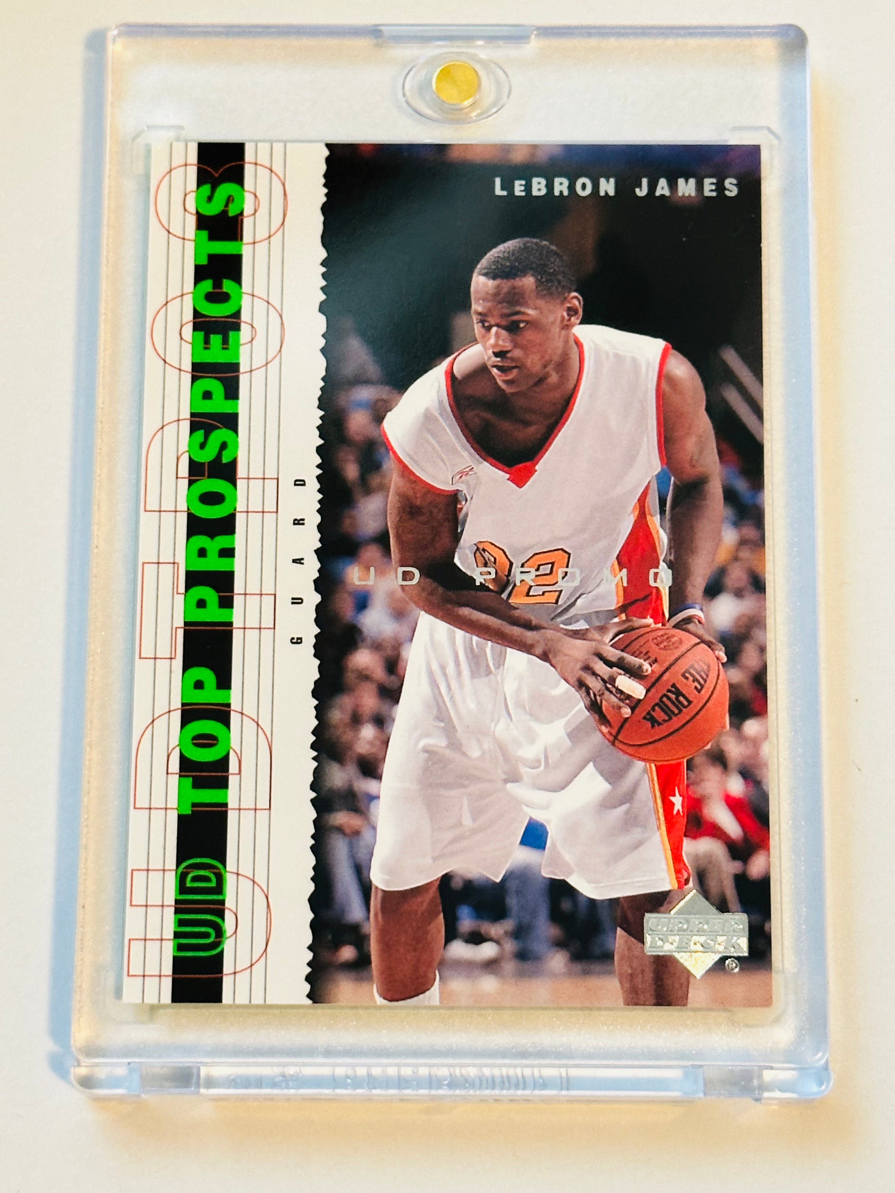 LeBron James UD Top Prospects Rookie NBA Promo Card 2003