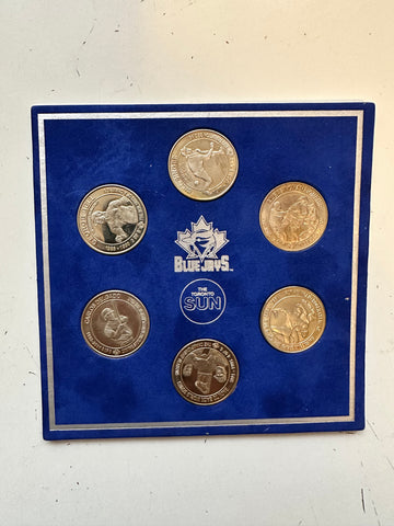Toronto Blue Jays baseball Toronto Sun coins set 2001