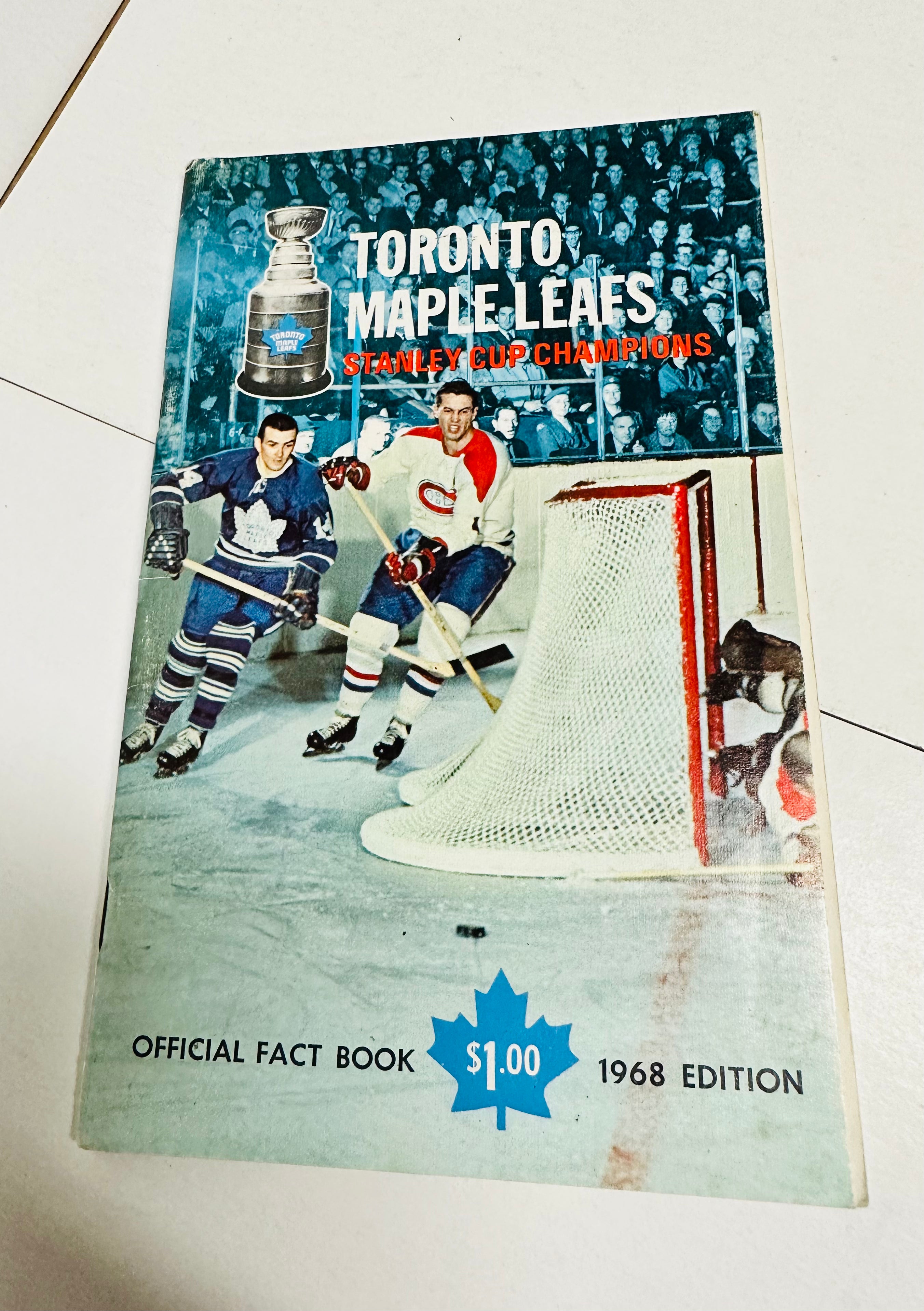 Toronto Maple Leafs hockey rare Facts book 1968