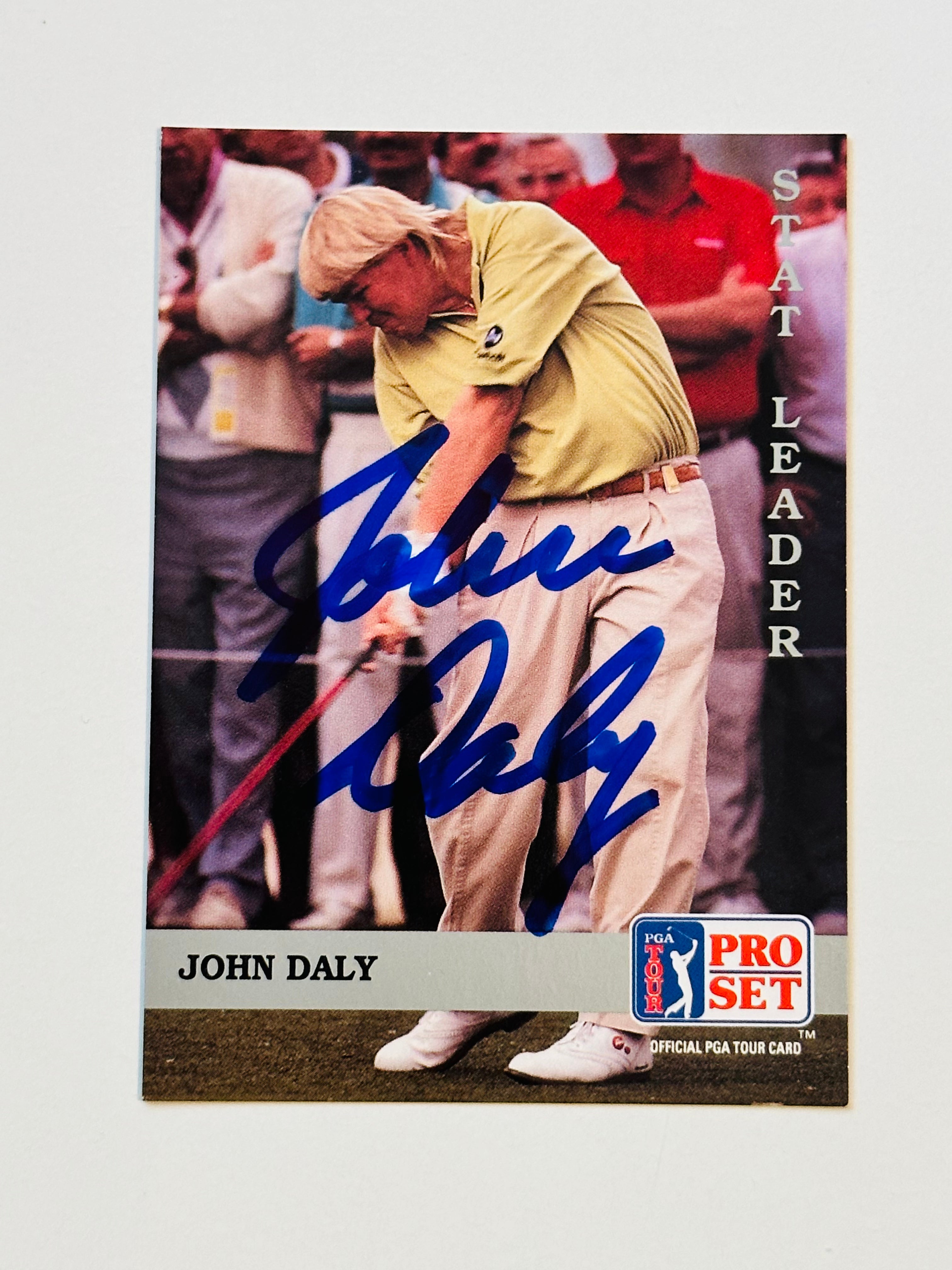 John Daly PGA Golf legend autograph card with COA