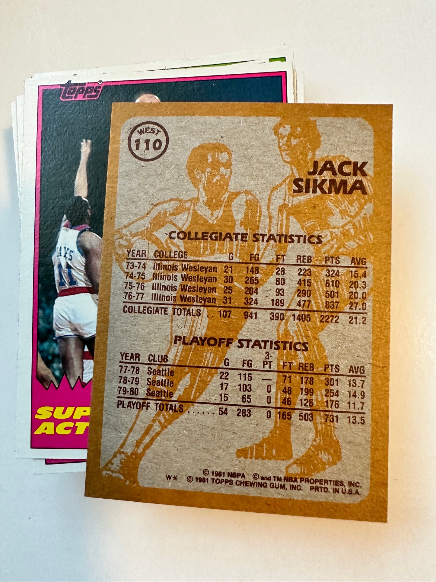 1981-82 Topps Mid-west high grade basketball cards set #67-110