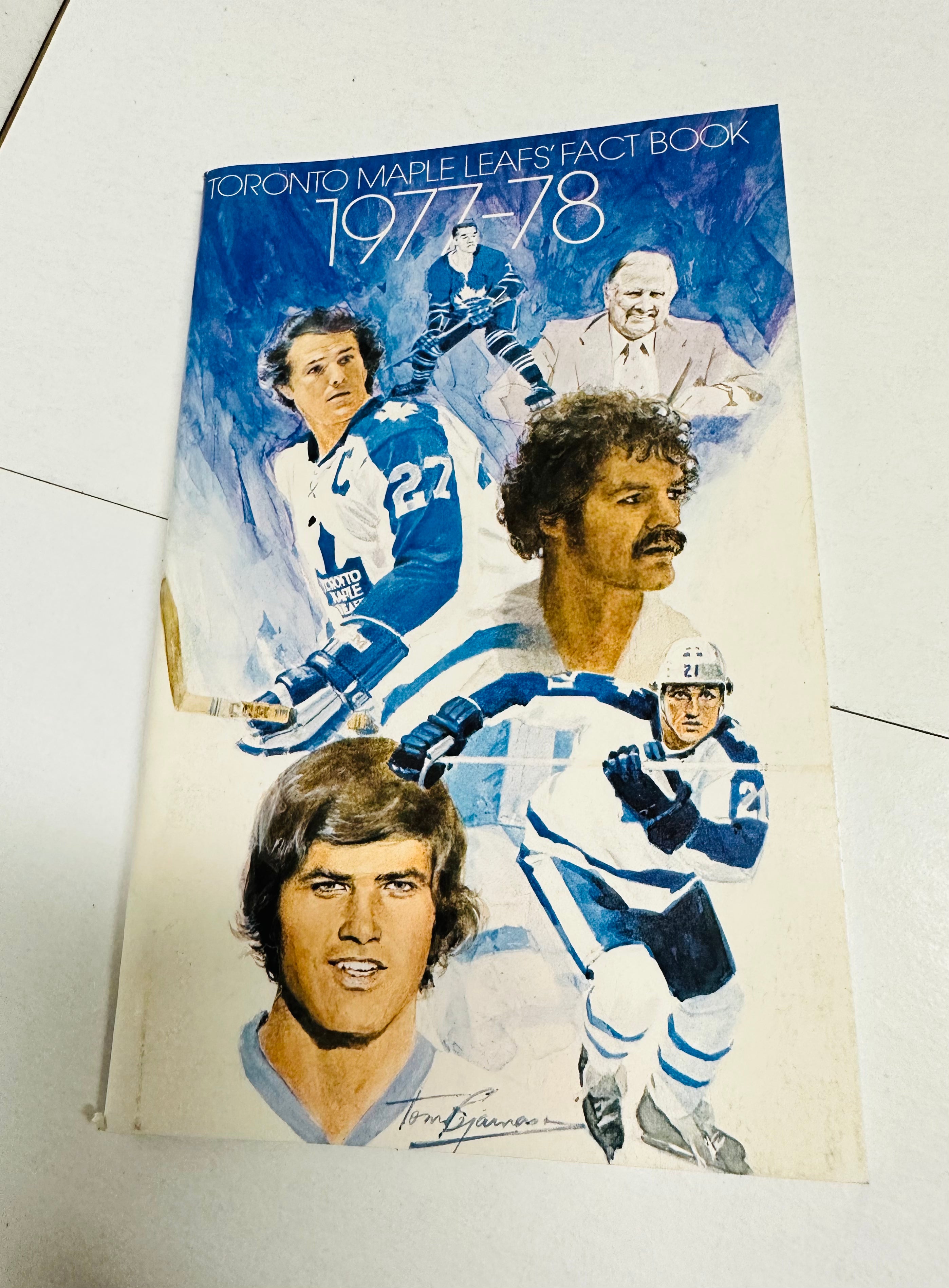 Leafs hockey media guide 1977-78