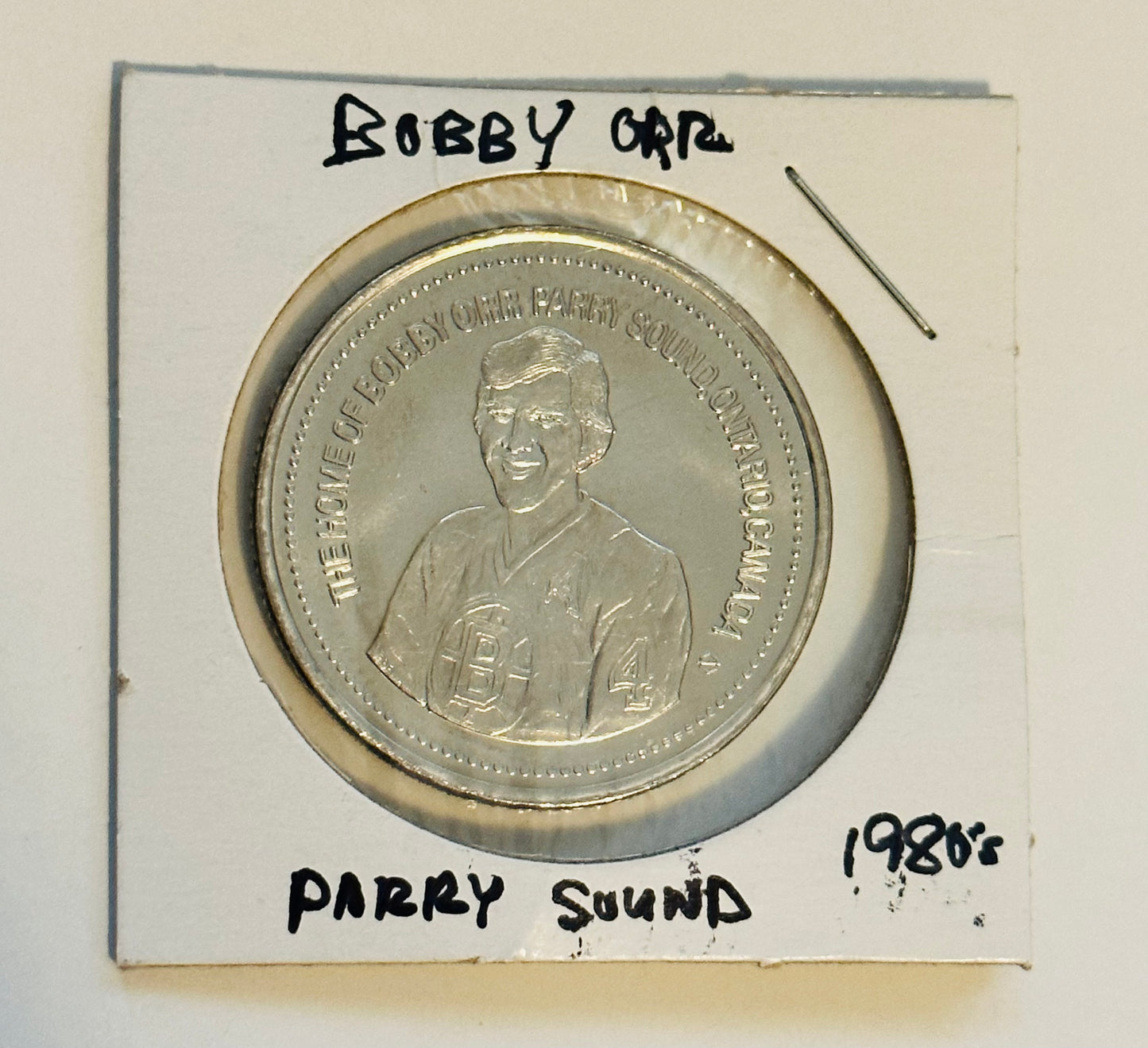 Bobby Orr rare hockey coin from 1980s