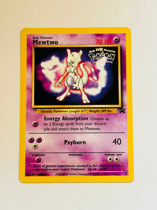 Pokémon Mewtwo rare Pokémon card 1999