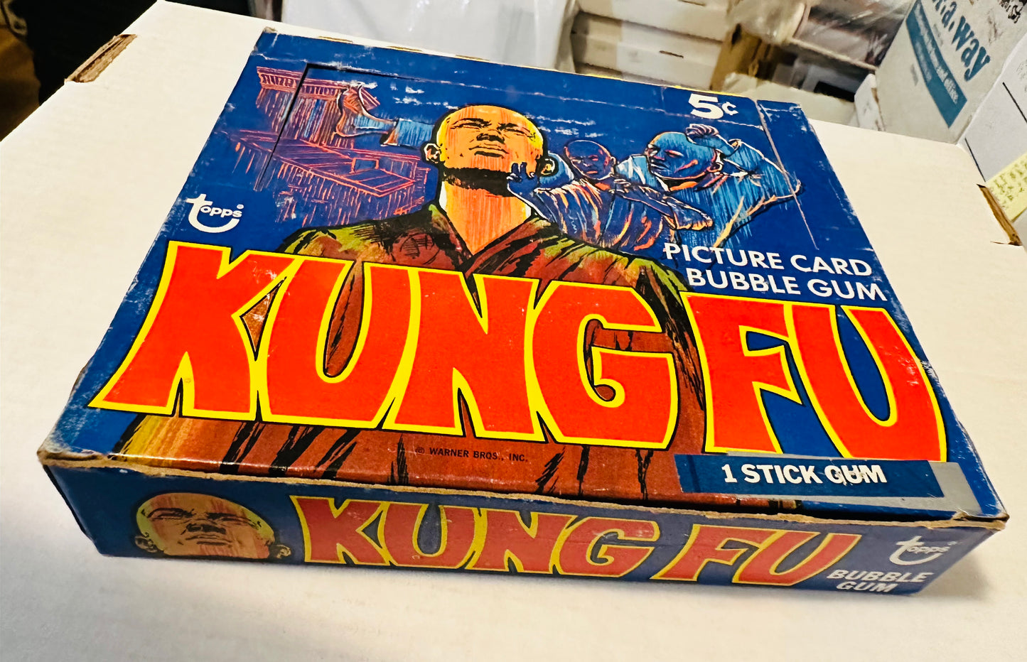 Kung Fu TV series rare Empty cards display box 1973