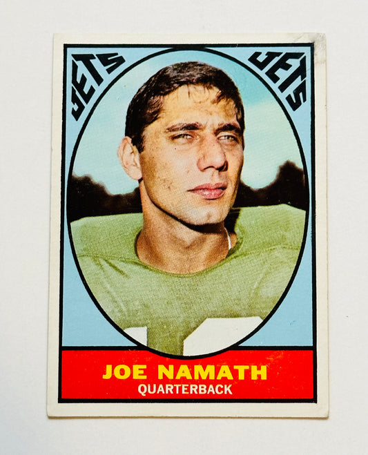 Joe Namath rare 3rd year football card 1967