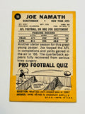 Joe Namath rare 3rd year football card 1967