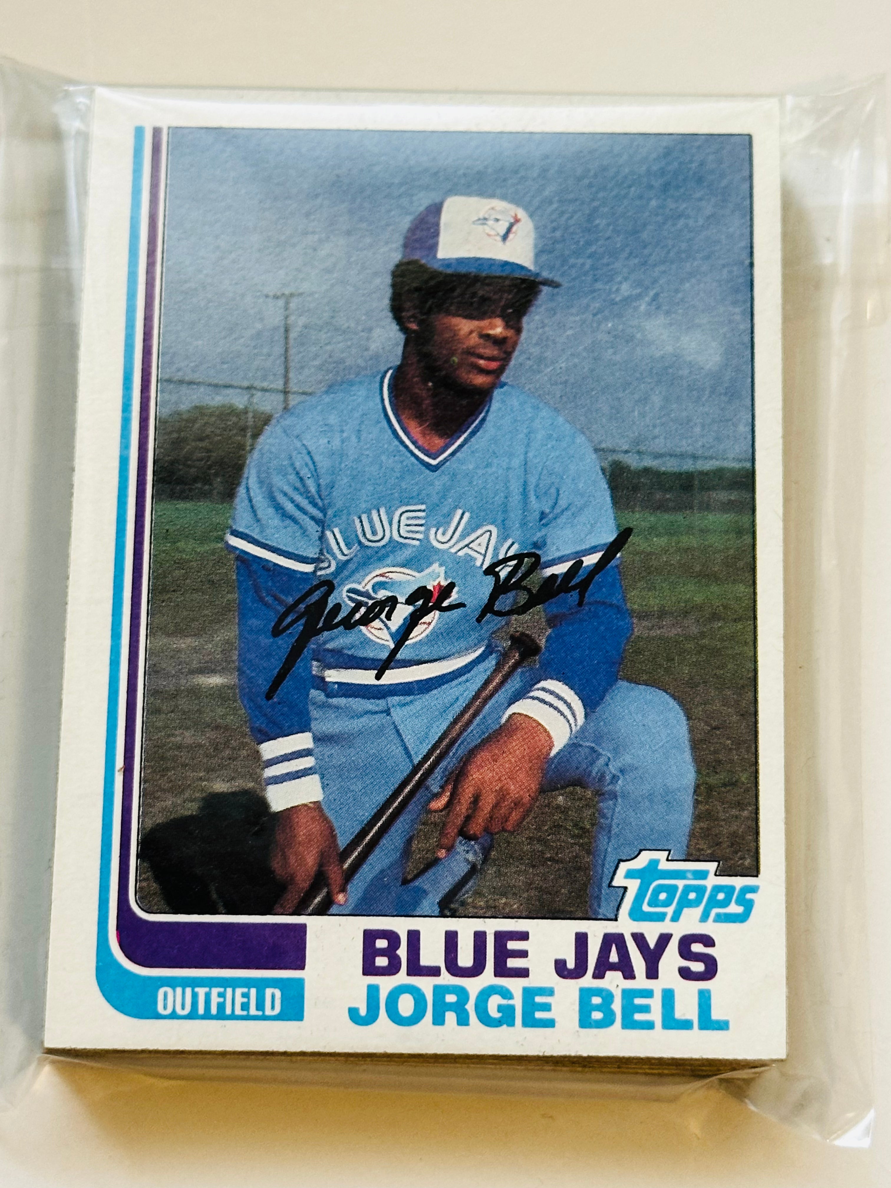 1982 Topps Blue Jays baseball team set