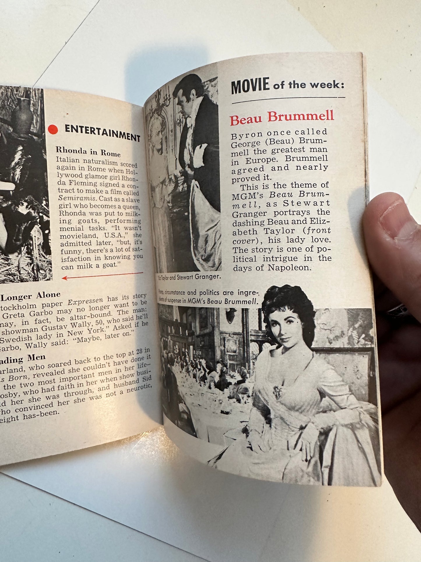 Elizabeth Taylor Tempo small version movie star booklet 1954